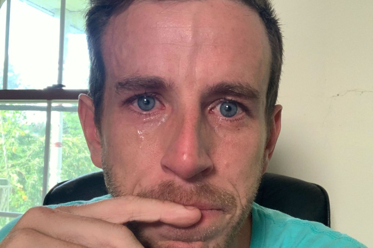 11100481 - NEWS - CEO of small tech marketing company that helps people 'enhance' their LinkedIn posts is ROASTED for posting crying selfie on the platform after laying off two people 