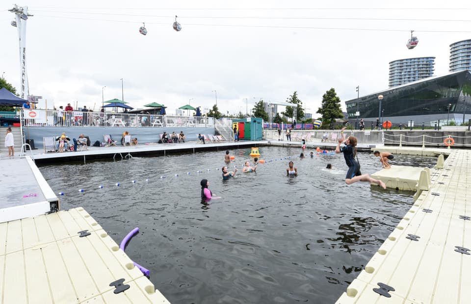 London for less - 15 free things - Kids Summer Splash Royal Docks - client supplied - not for widespread use