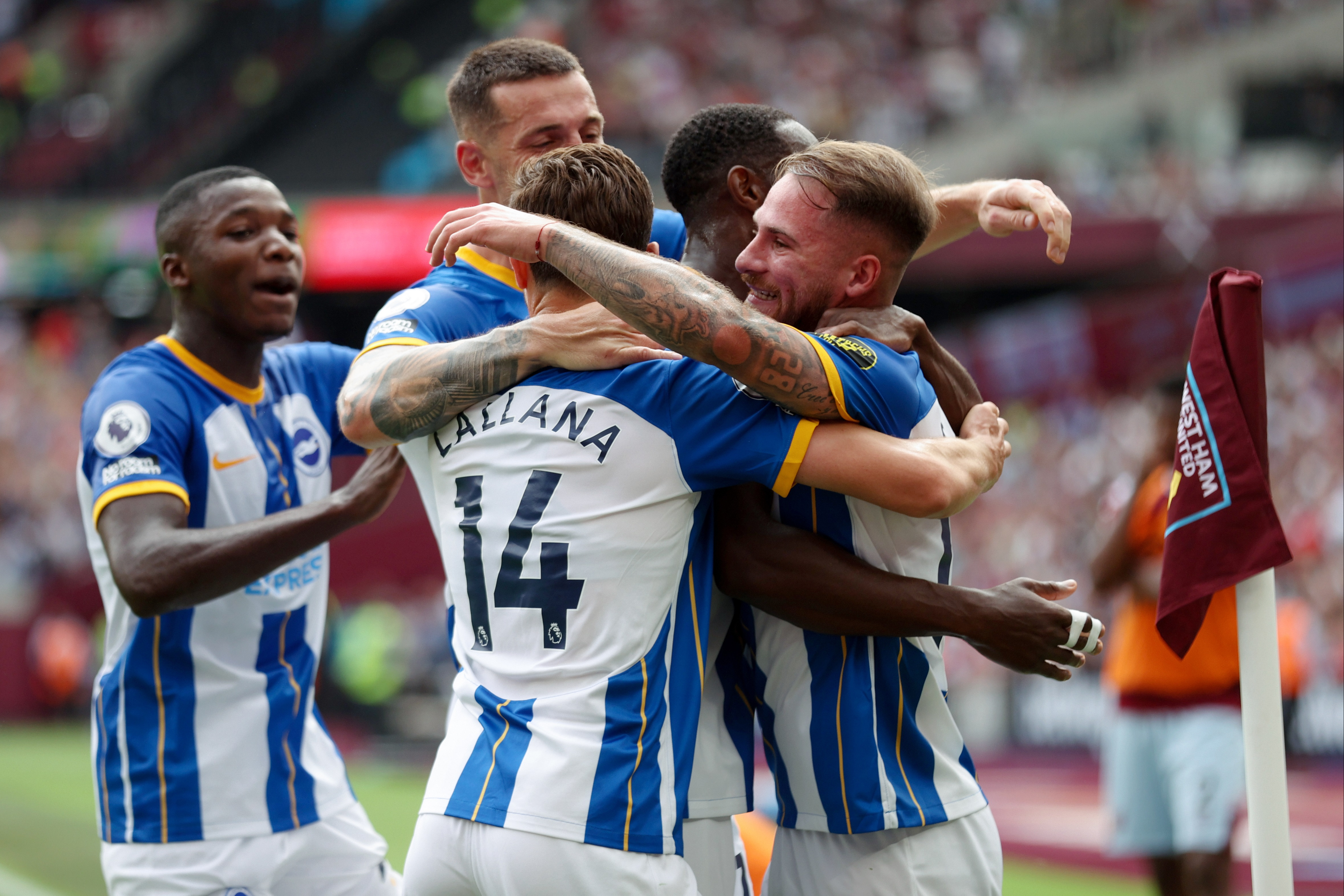 West Ham 0-2 Brighton: Nightmare starts leaves Hammers bottom of table