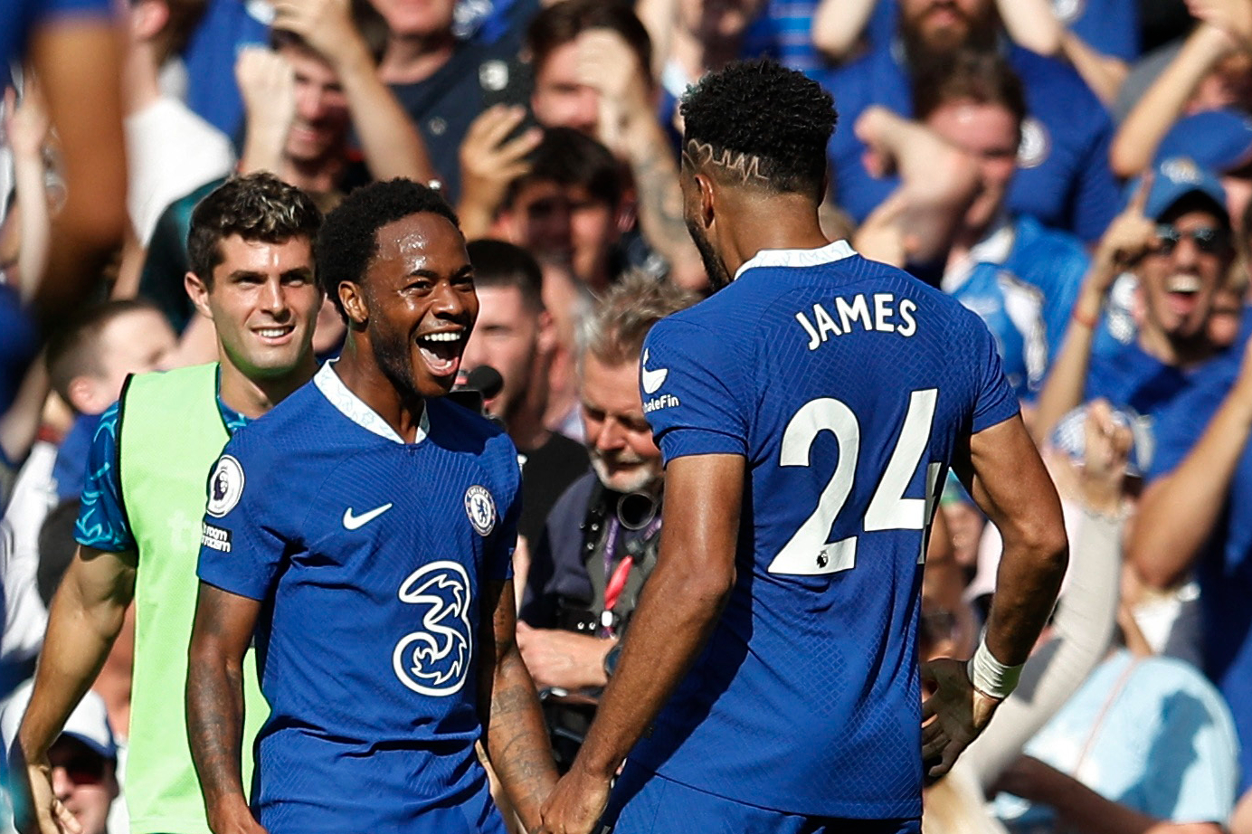 Chelsea 2-1 Leicester: Raheem Sterling nets brace as ten-man Blues earn crucial victory