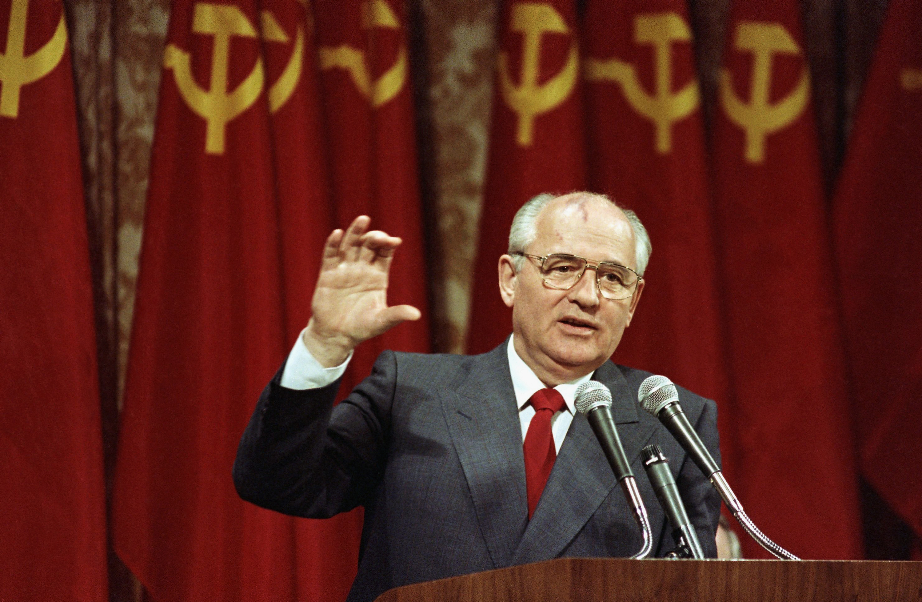 Soviet President Mikhail Gorbachev