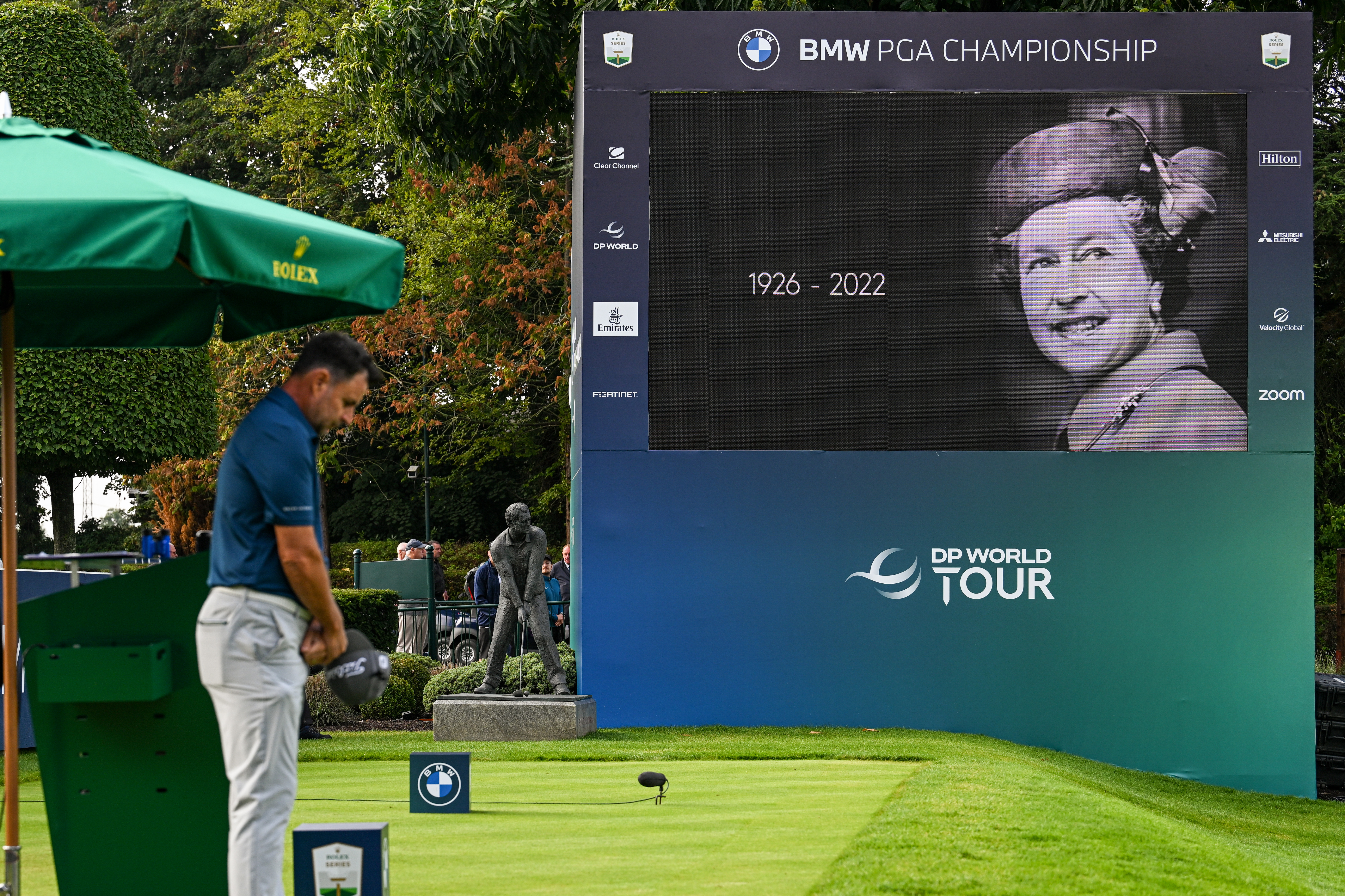 BMW PGA Championship: Two-minute silence held in memory of the Queen before play resumes at Wentworth