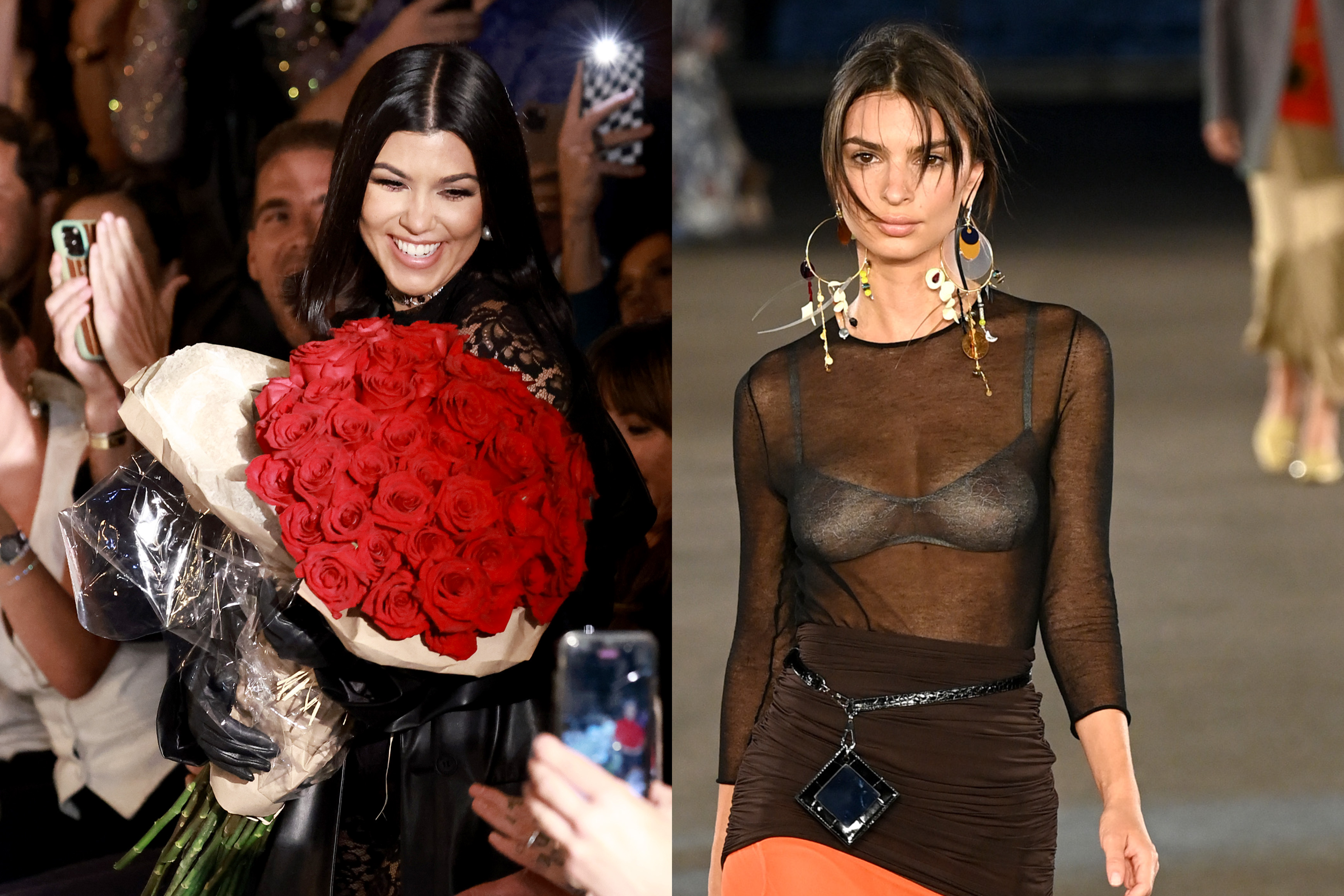 Emily Ratajkowski and Kourtney Kardashian take over NYFW