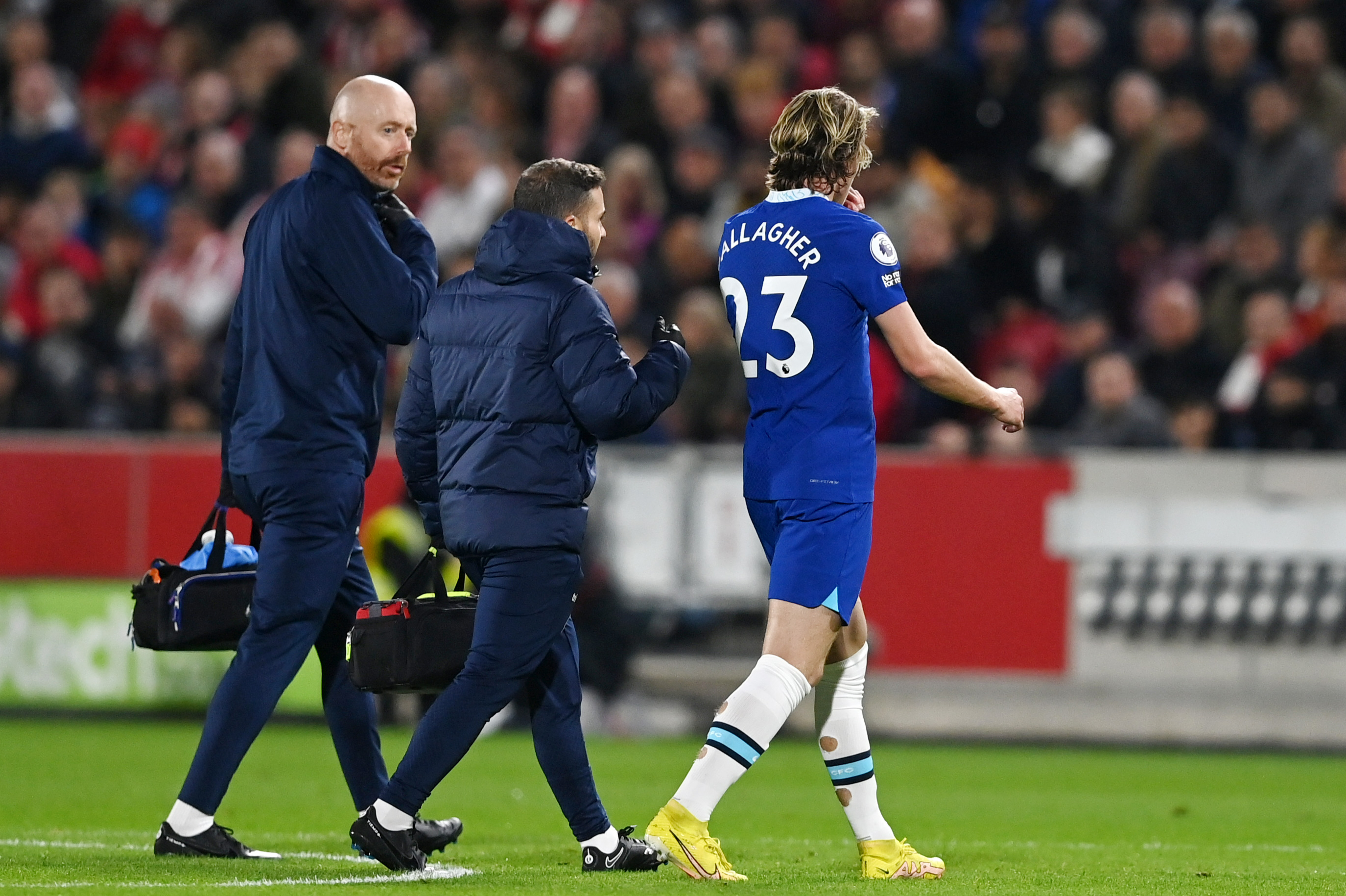 Graham Potter calms Conor Gallagher injury fears with explanation for Chelsea star’s Brentford substitution