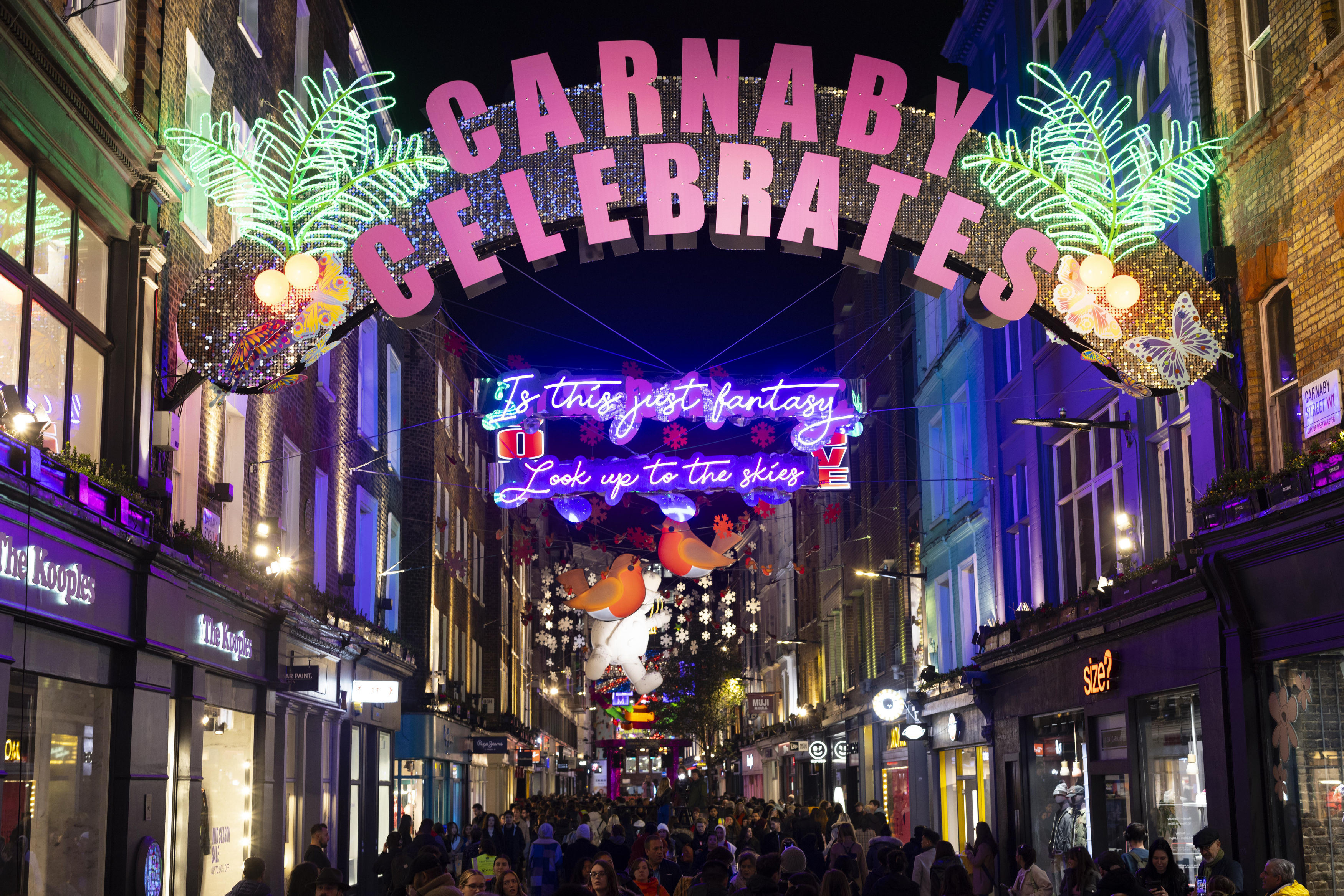 Carnaby Street Christmas lights