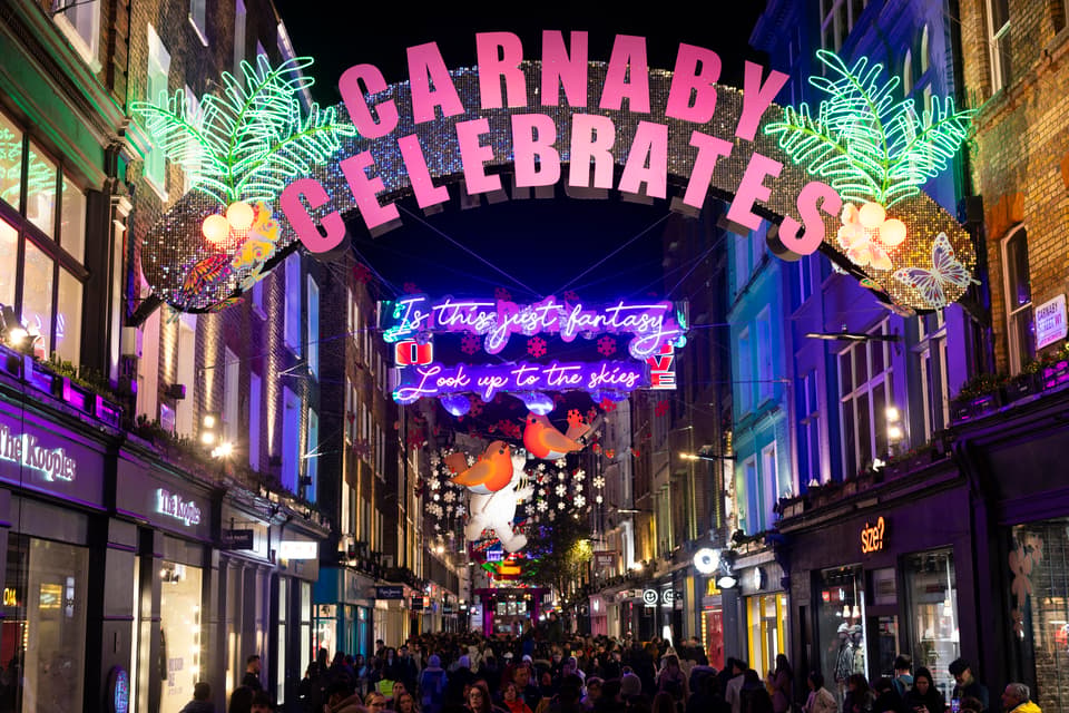 Carnaby Street Christmas lights