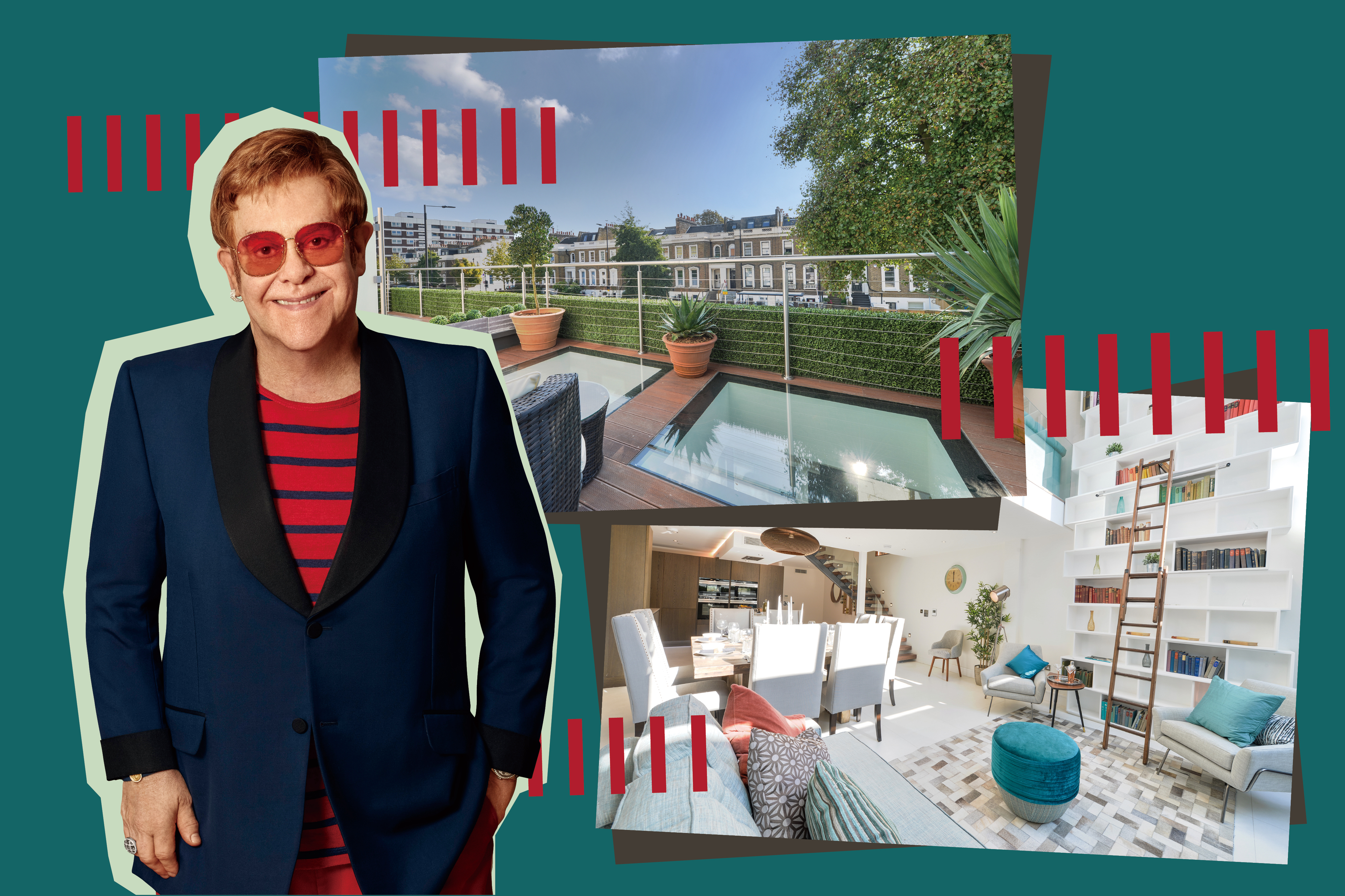 A townhouse at the former music studios where Sir Elton John recorded Candle in the Wind is for sale for £1.9m