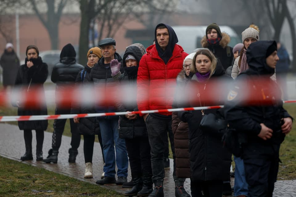 Site of a helicopter crash in Brovary
