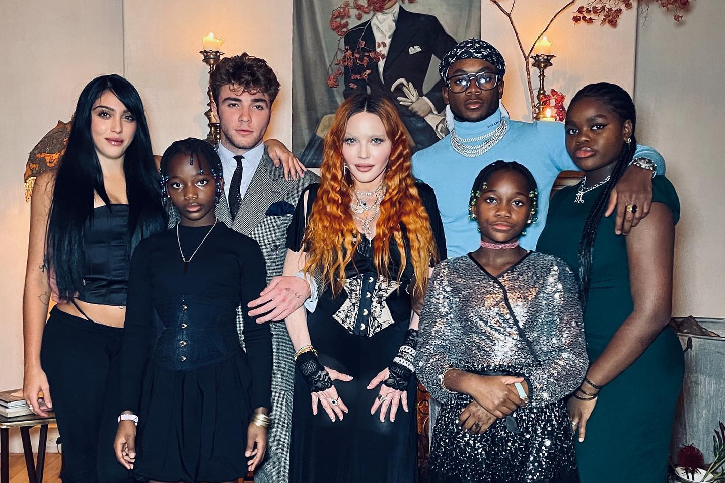 Madonna and Lourdes family Thanksgiving