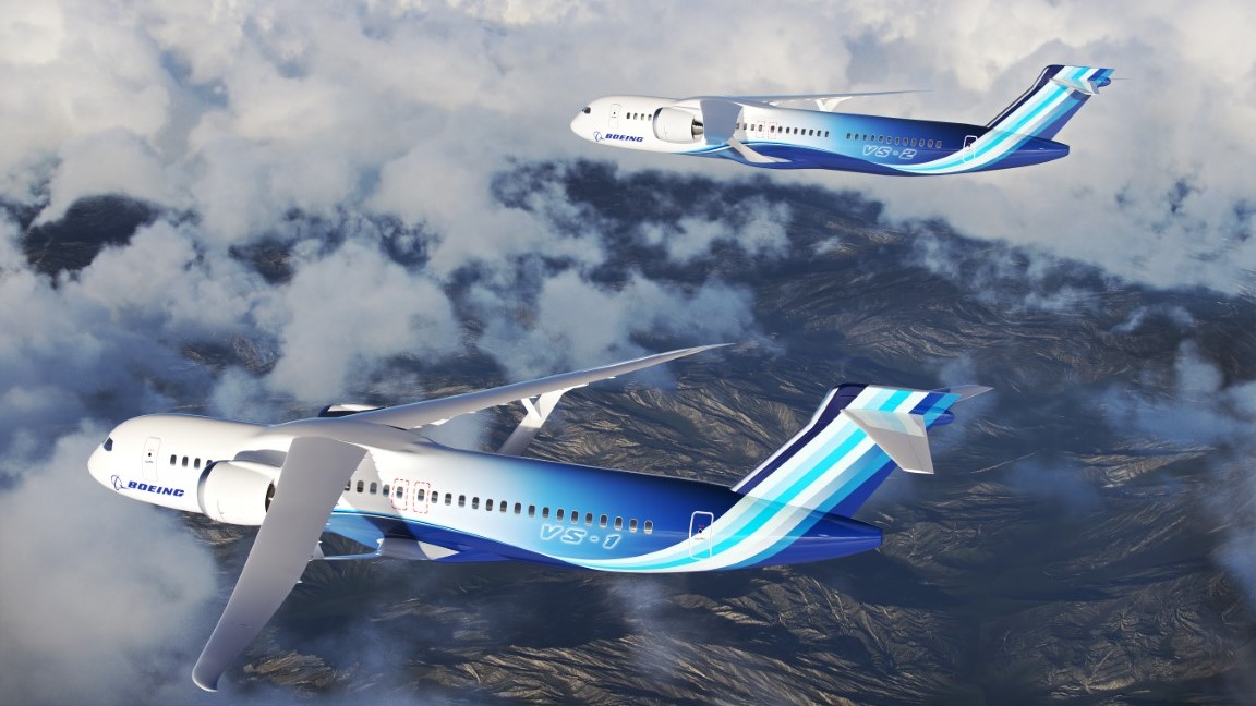 The concept plane from Nasa and Boeing
