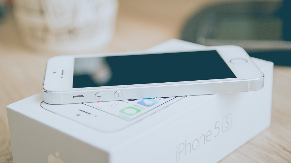 The iPhone 5s, released in 2013