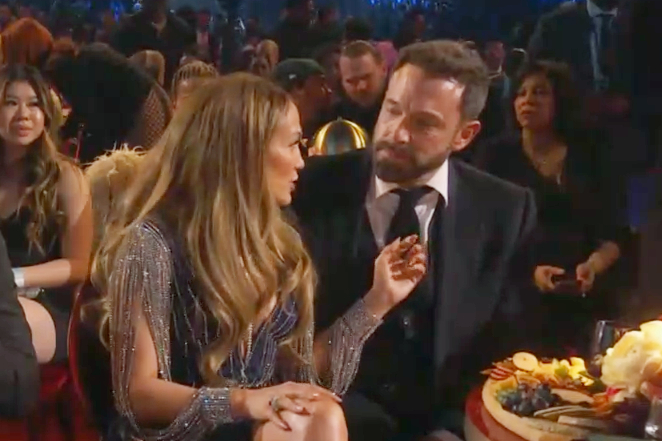 NEWS - 'Stop, look more friendly... look motivated': What JLo really said to Ben Affleck during tense Grammys exchange - one week after they looked strained with each other at her movie premiere
