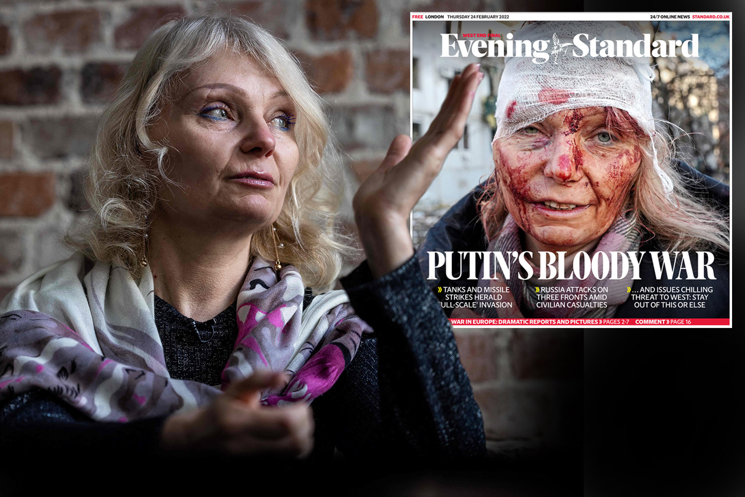 I want to help my homeland, says ‘face of war’ Ukrainian woman