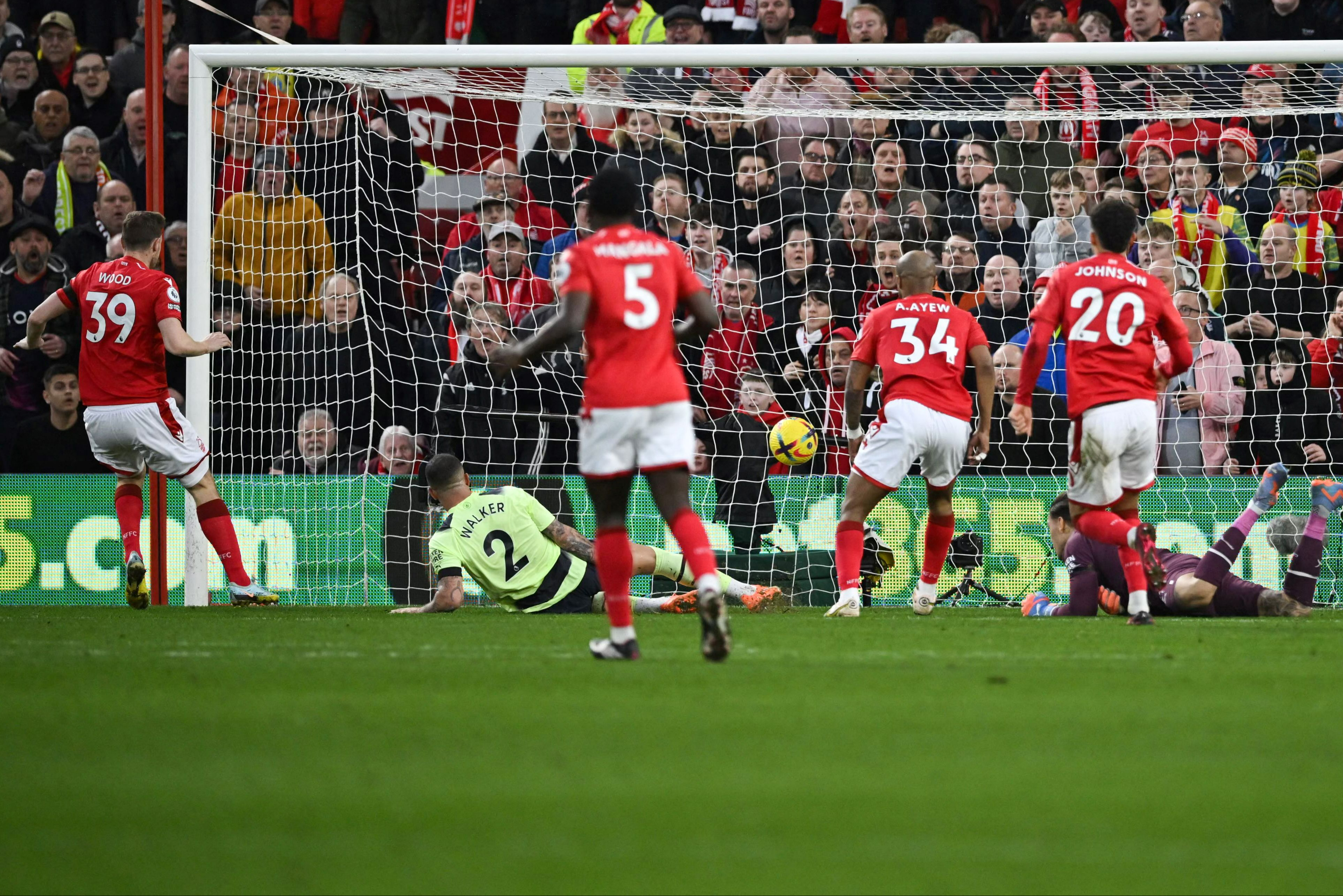 Nottingham Forest 1-1 Man City: Title race swings again as Chris Wood cancels out Bernardo Silva’s opener