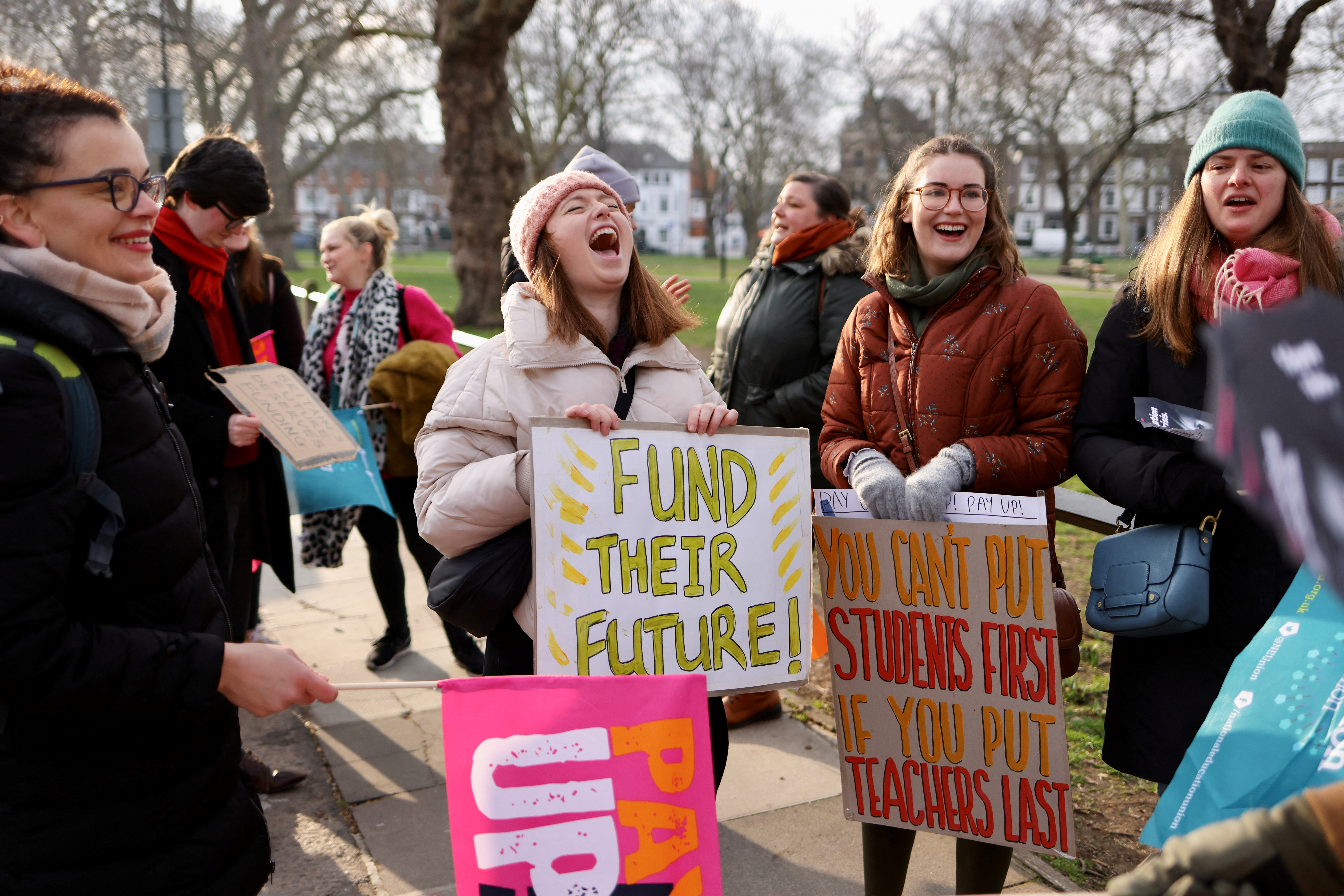 Teachers strike in London