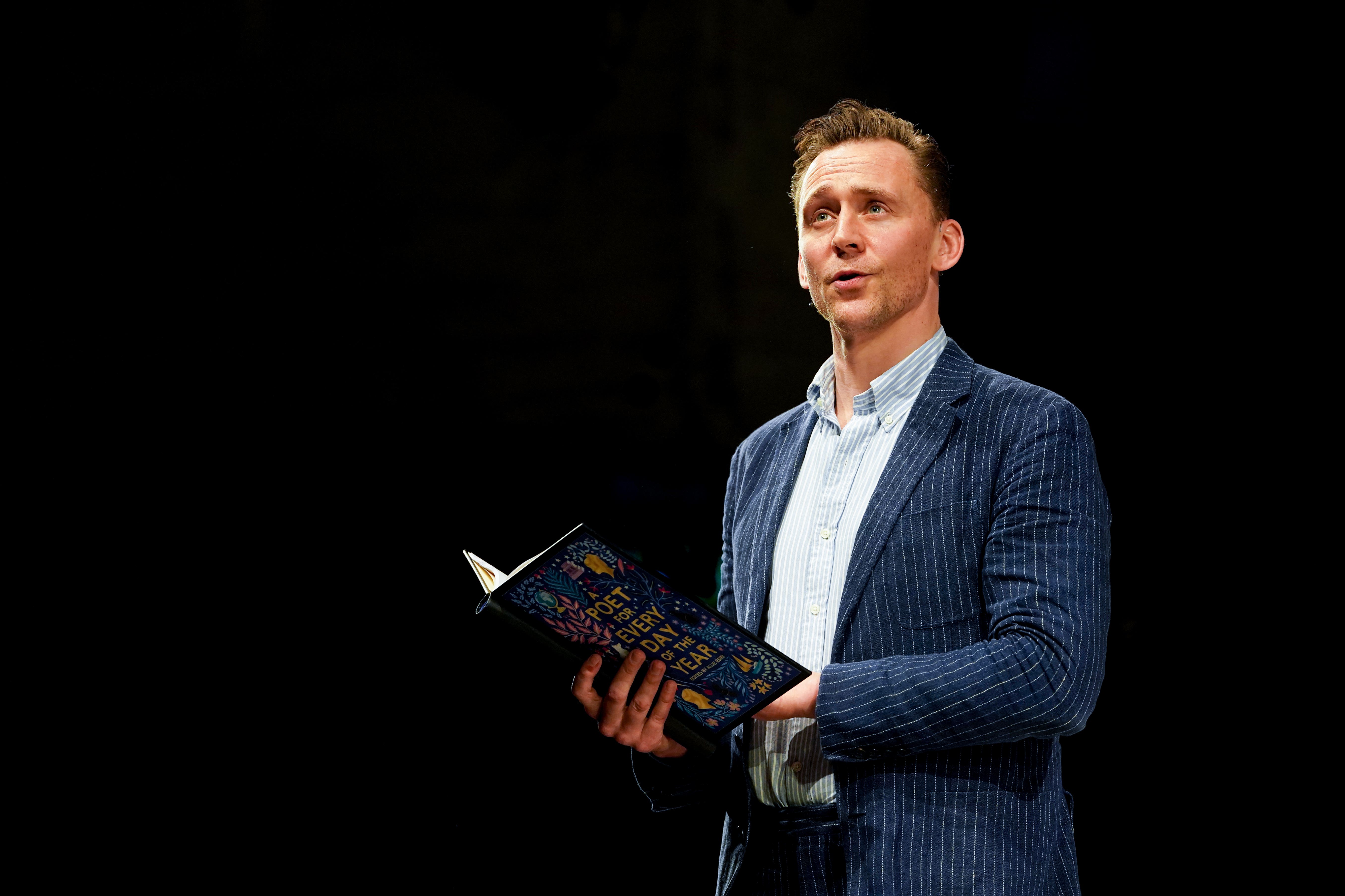Tom Hiddleston leads all-star lineup at London charity poetry evening