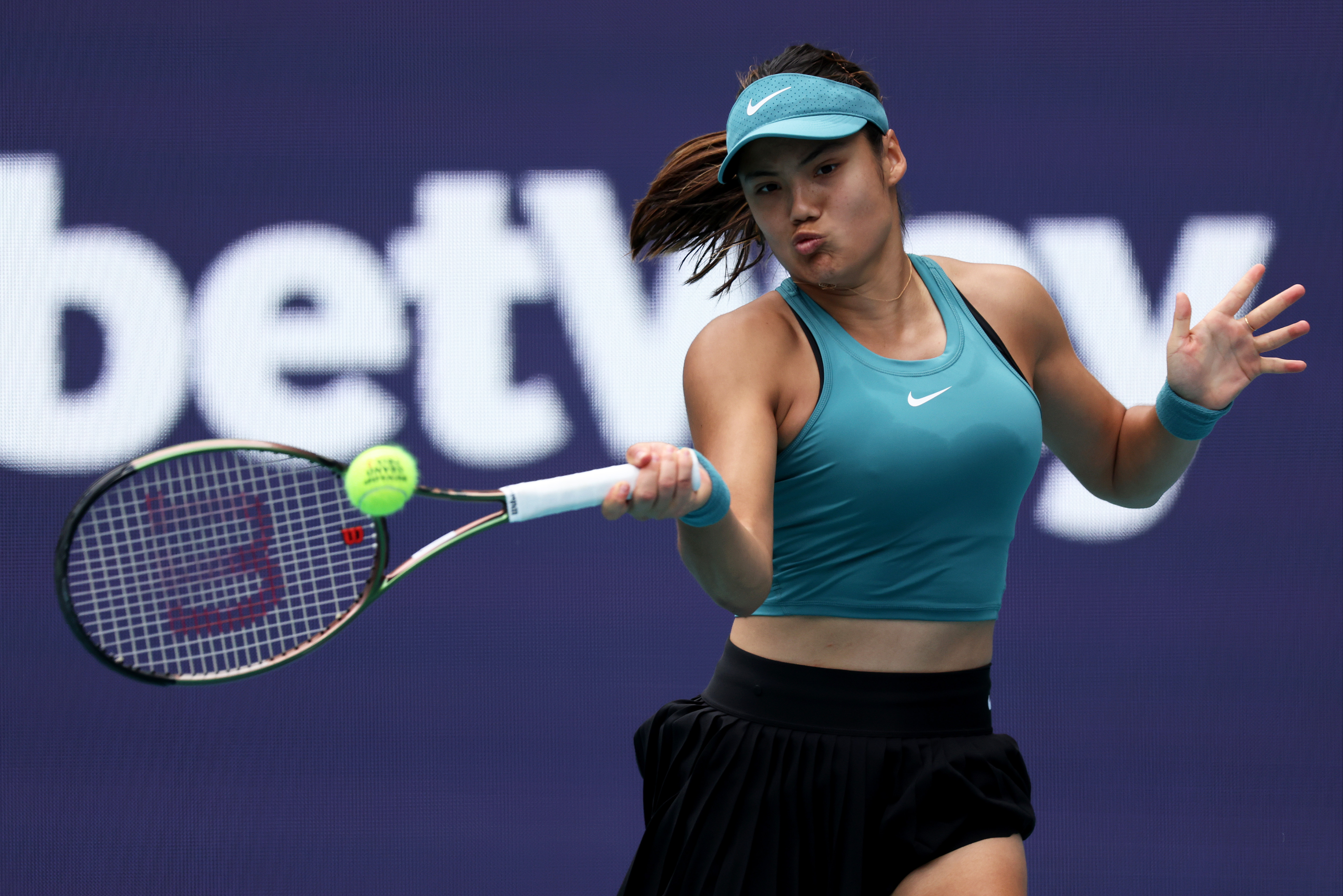 Emma Raducanu suffers first-round defeat to Bianca Andreescu at the Miami Open