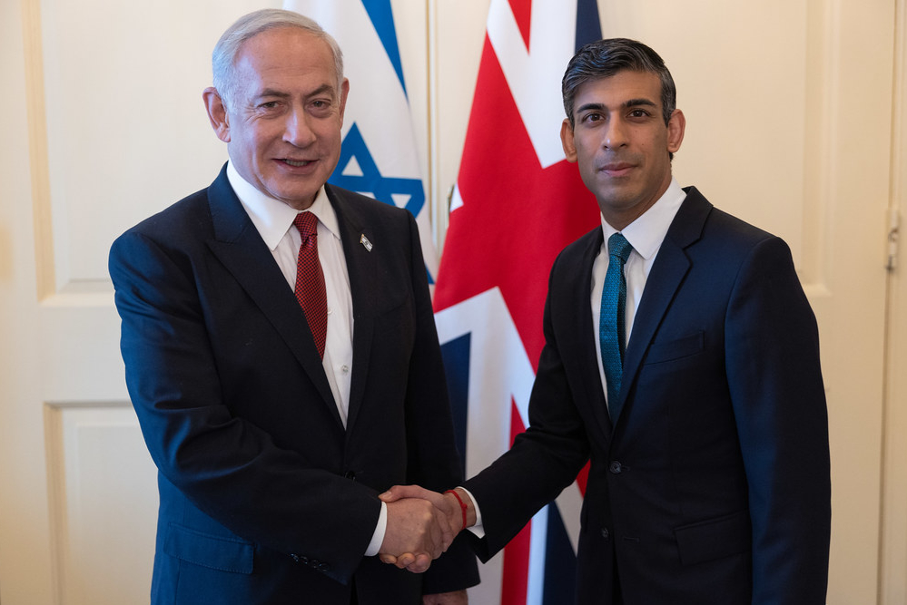 Protests as Sunak welcomes under-fire Israeli PM Netanyahu to Downing Street