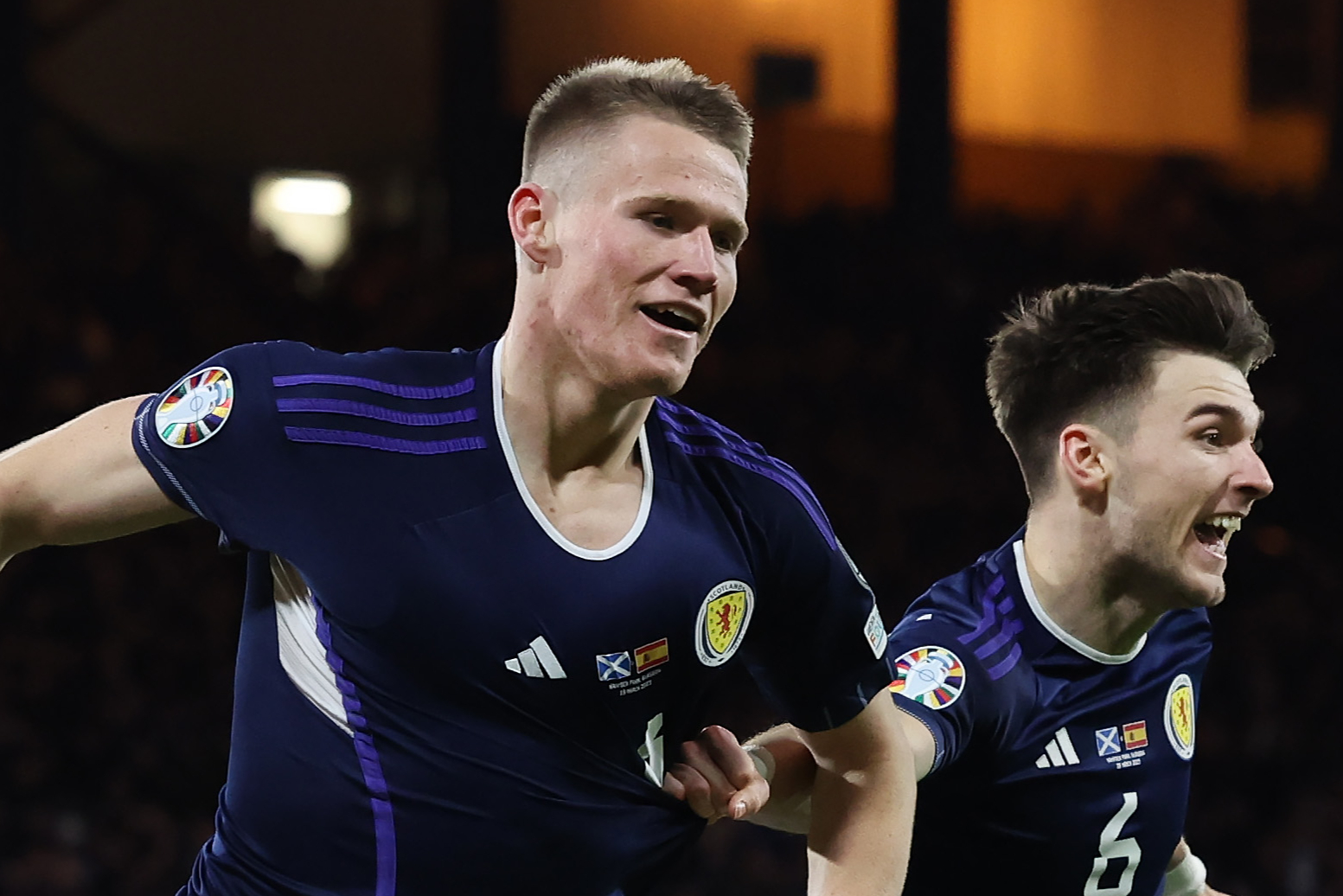 Scotland 2-0 Spain: Scott McTominay at the double again in famous Euro 2024 qualifier win