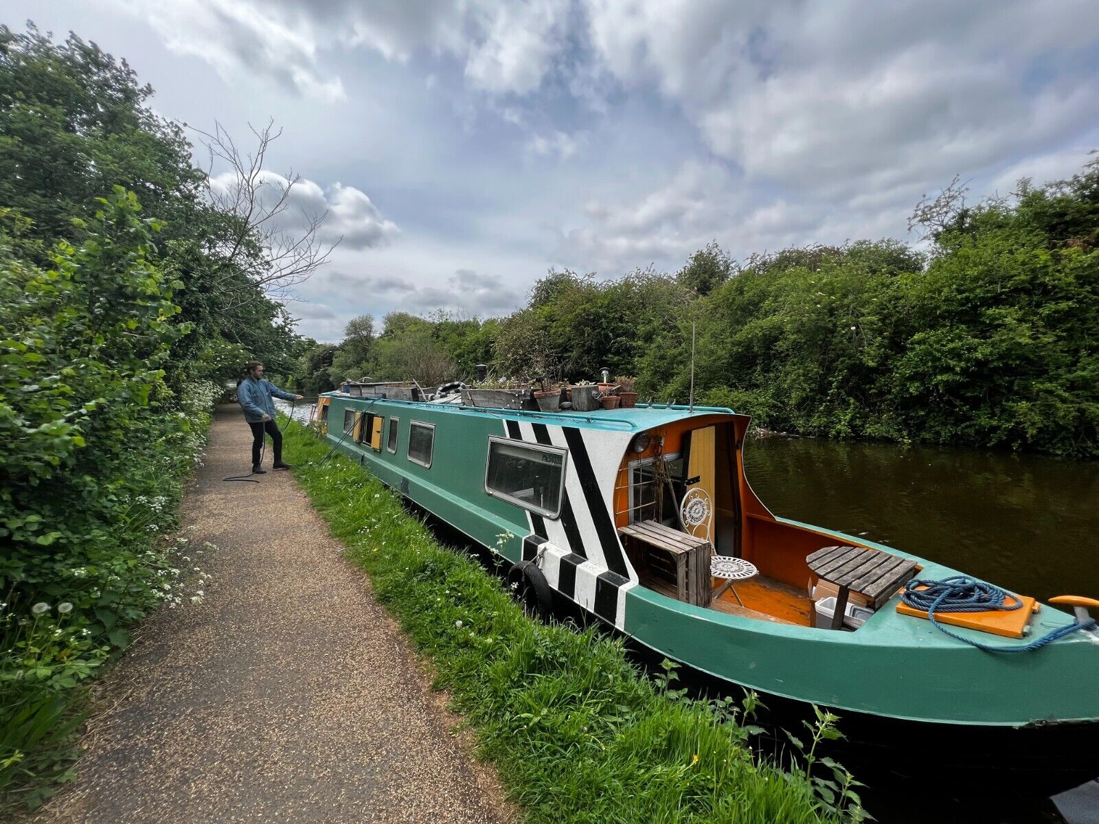 ‘It’s a lovely way of life’: London couple list restored narrowboat on eBay for £55,000