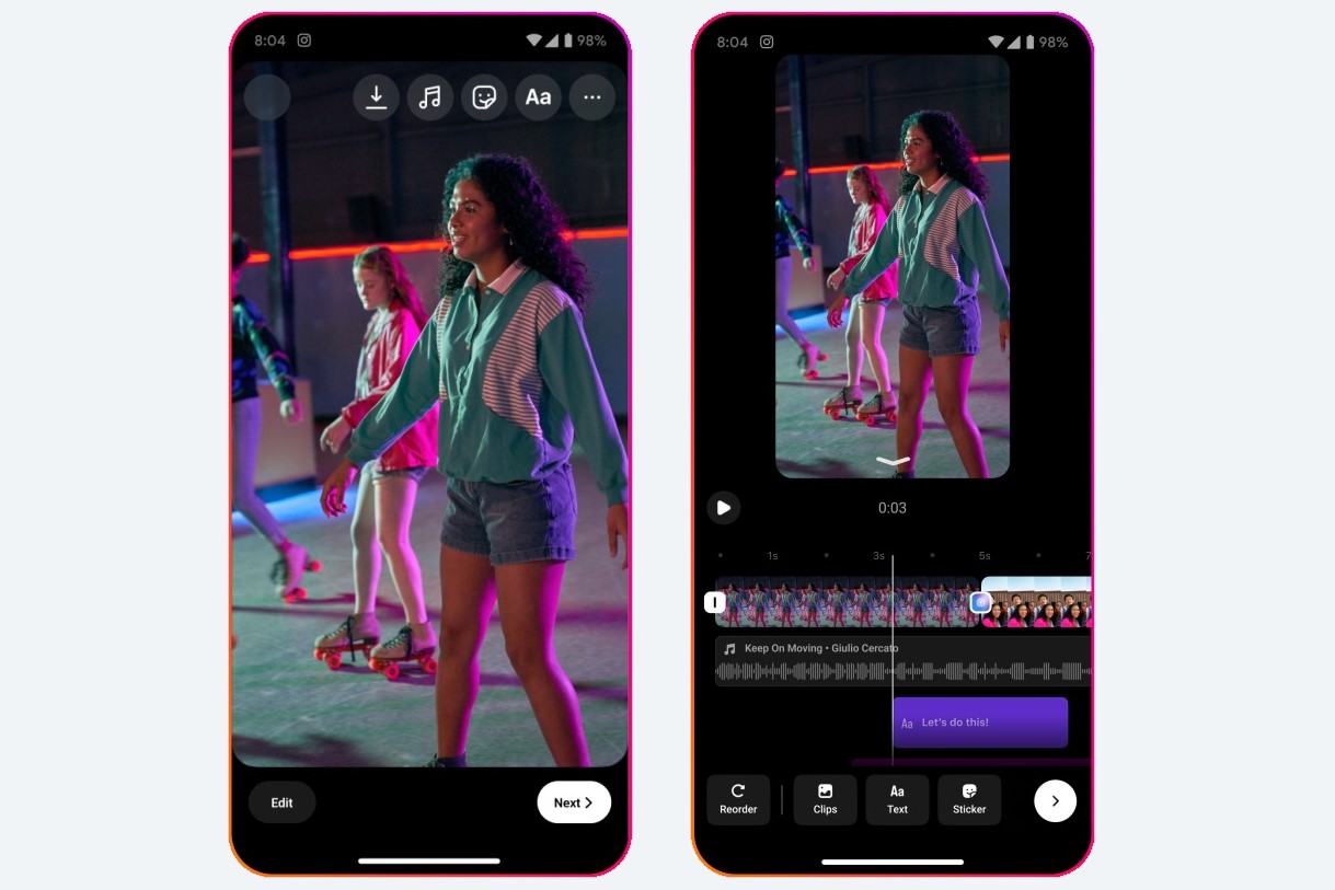 Intagram Reels update