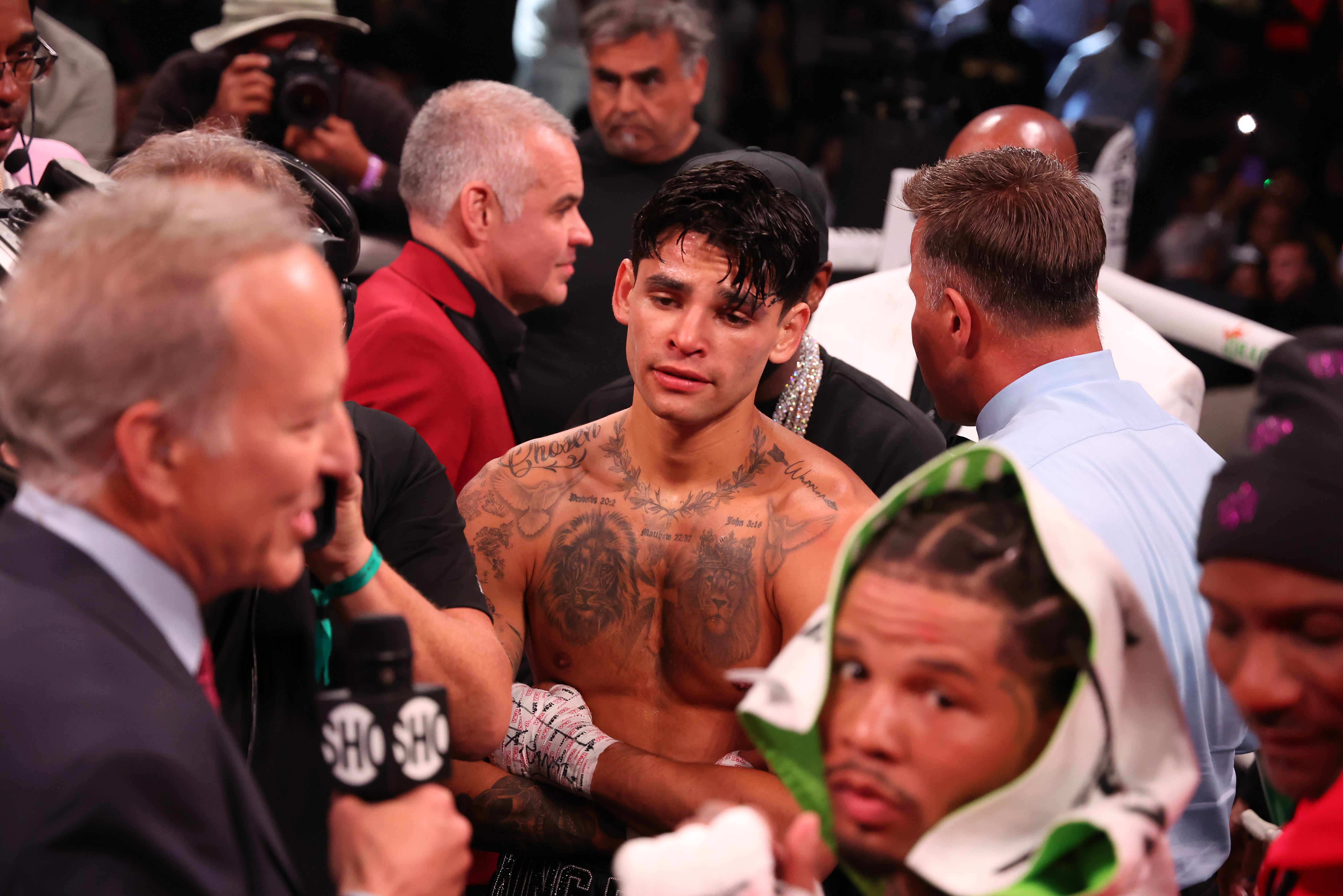 Ryan Garcia explains why he could not continue in Gervonta Davis boxing super-fight