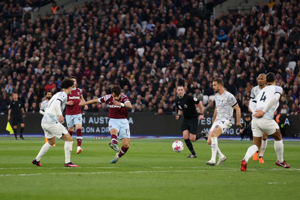 West Ham player ratings vs Liverpool: Paqueta and Antonio in fine combination despite loss