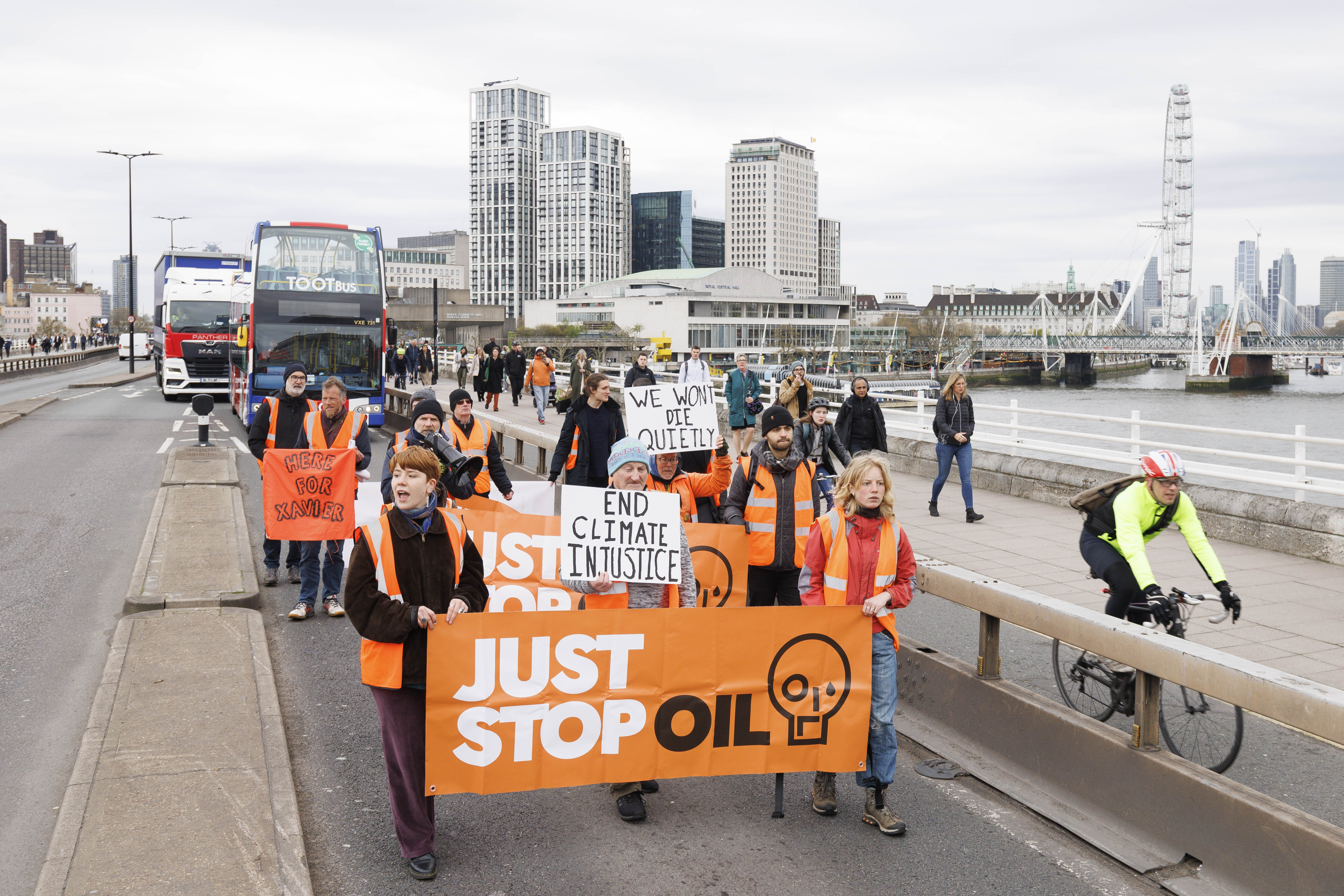 Just Stop Oil Hold Protest March In Central London