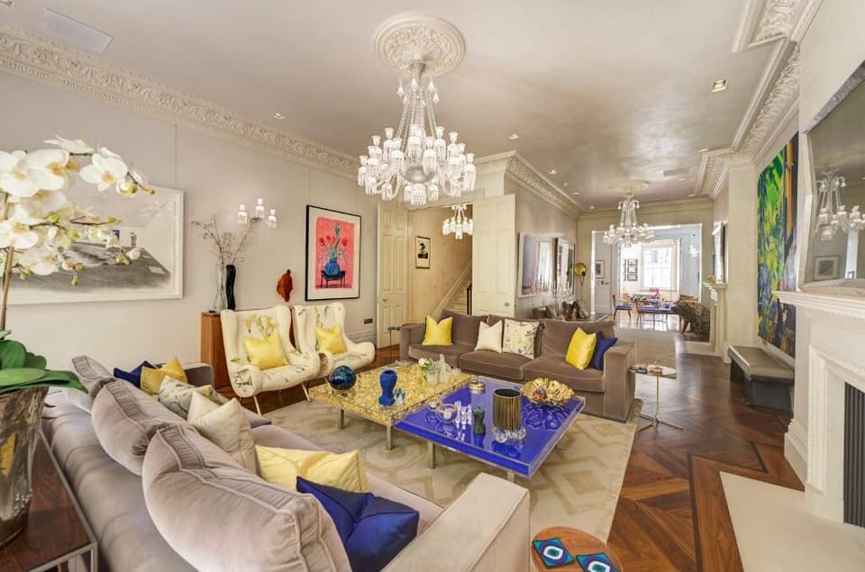 One of five reception rooms across two levels within the sprawling property