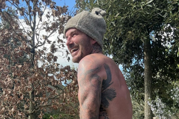Victoria Beckham shares snap of husband David in boxers as he turns 48