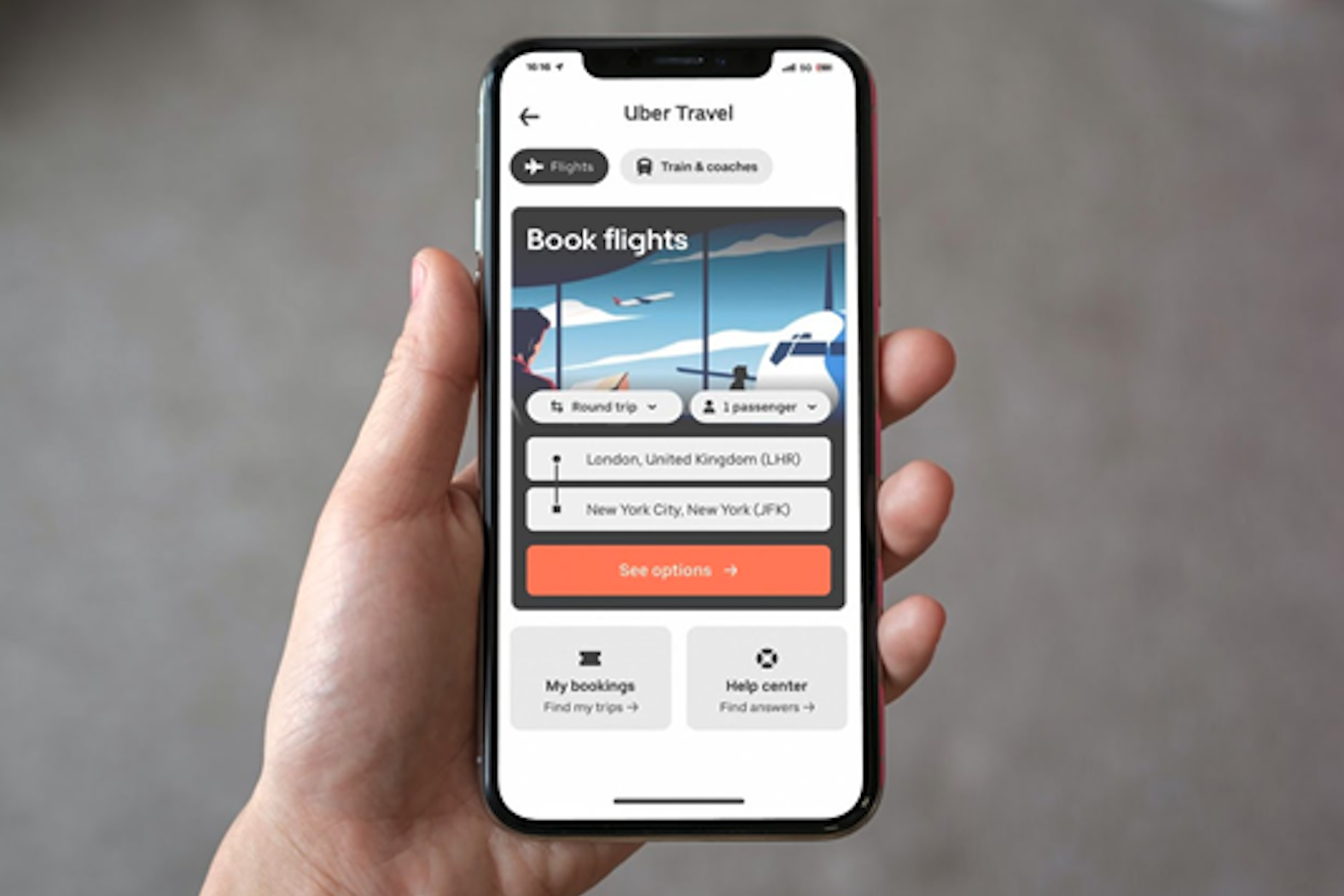 Uber flight booking