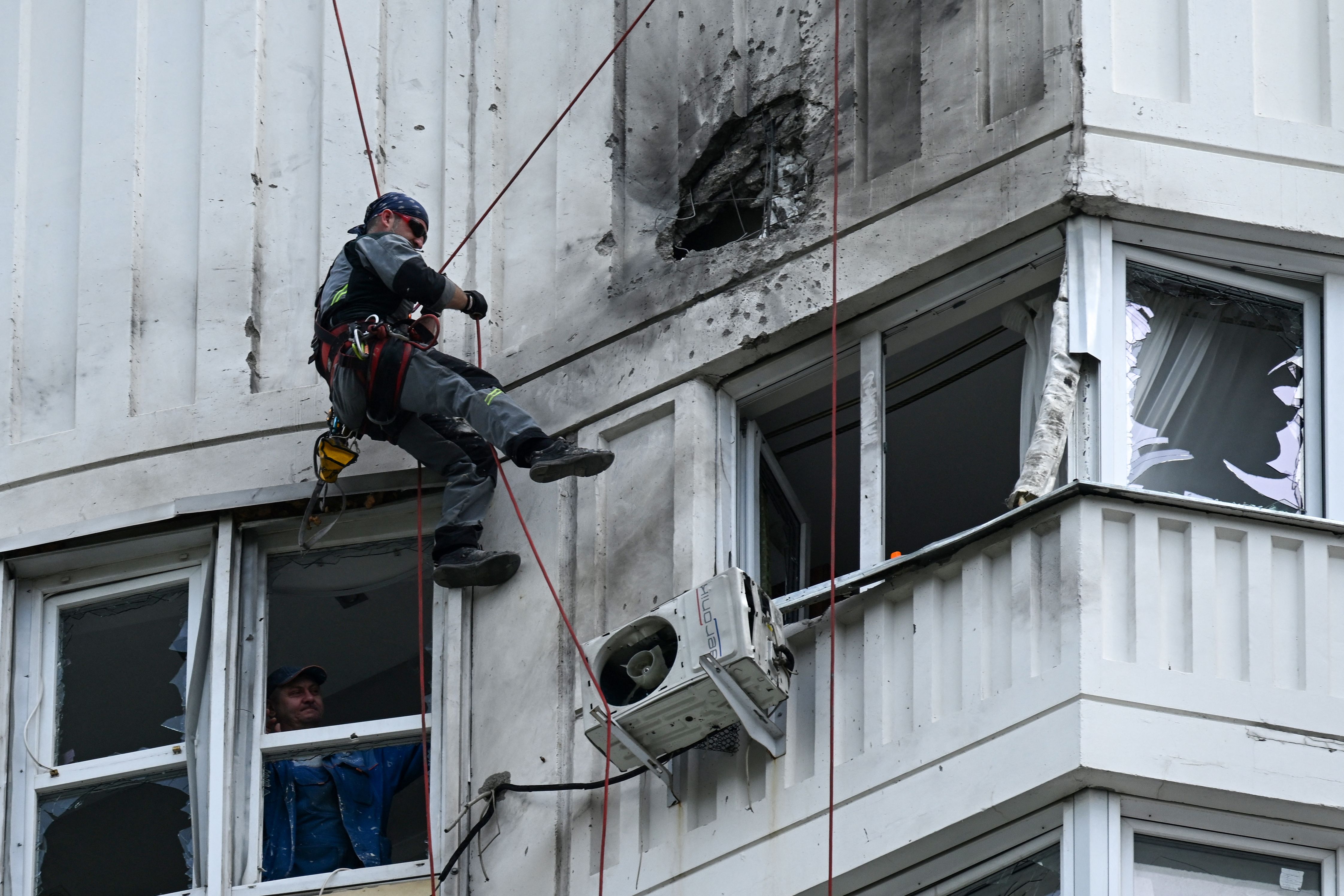 RUSSIA-UKRAINE-CONFLICT-STRIKES-DRONE