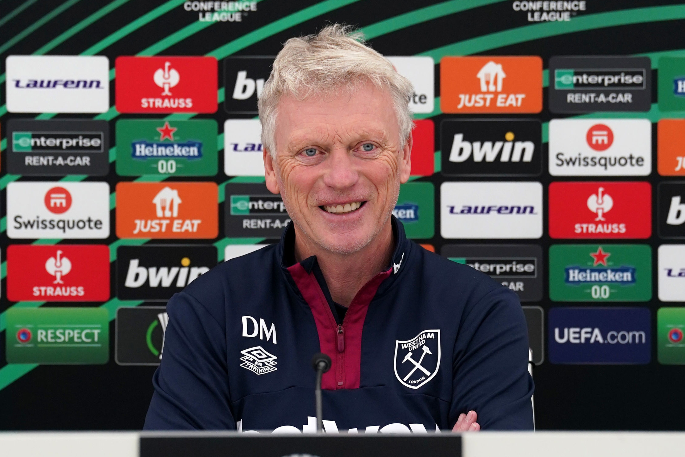 David Moyes tells West Ham players: ‘Win Europa Conference League and go down in history’