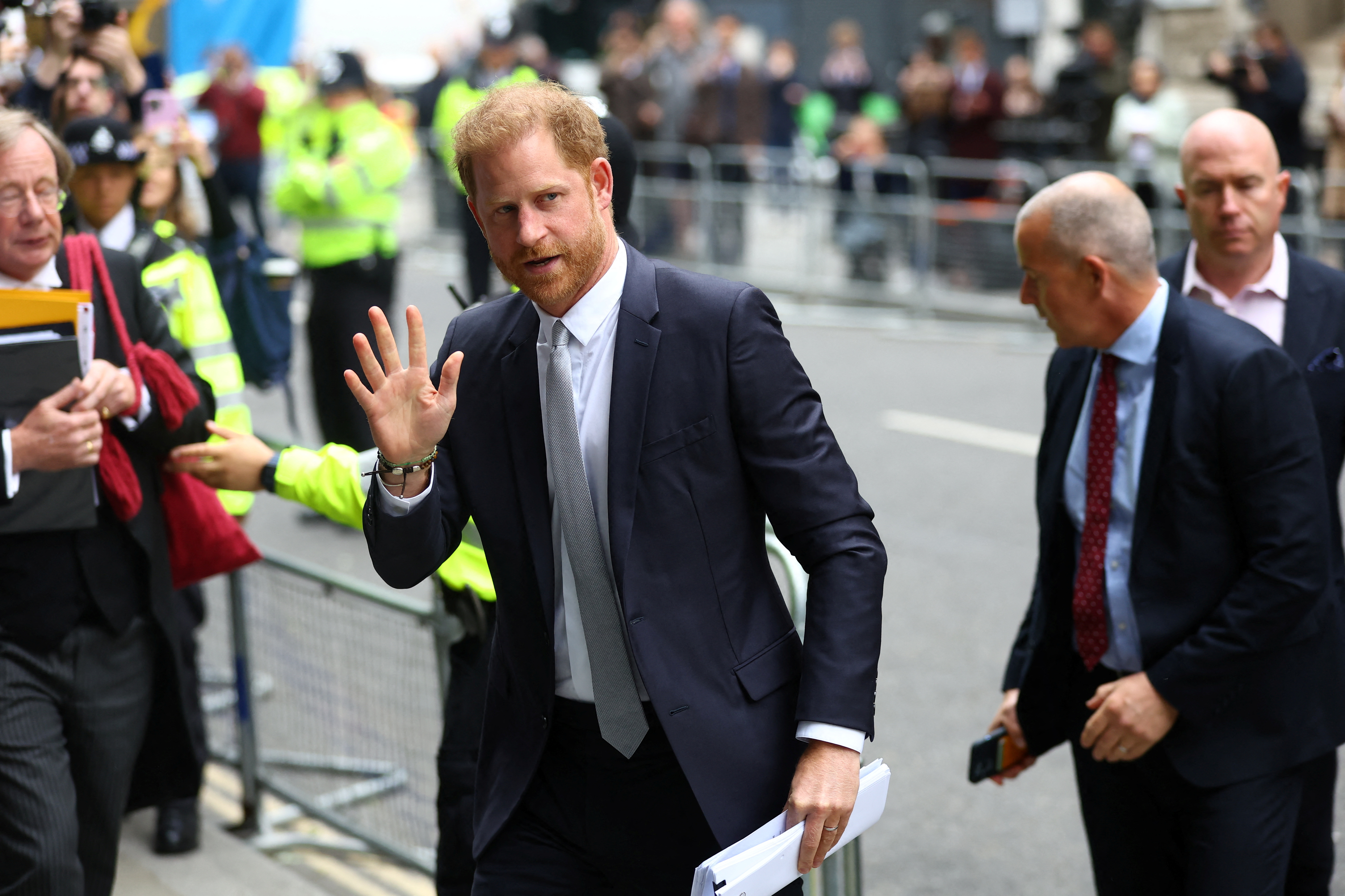 Britain's Prince Harry, Duke of Sussex's lawsuit against a newspaper group, in London