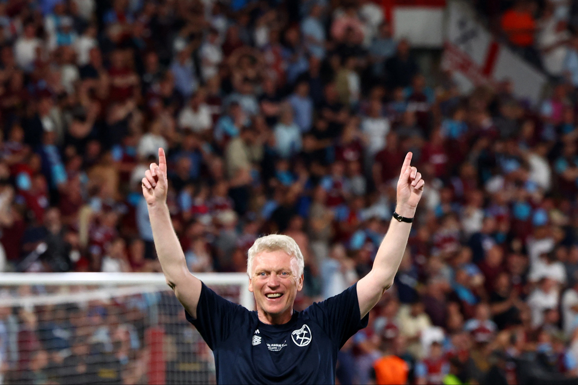 David Moyes dances to The Proclaimers classic in jubilant West Ham celebrations after Conference League