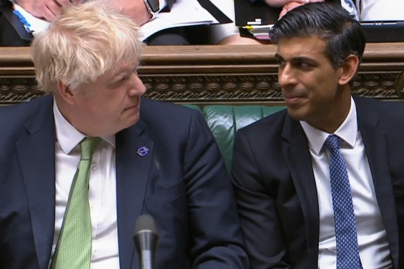 Rishi Sunak refuses to say whether he’ll vote on Boris Johnson partygate report
