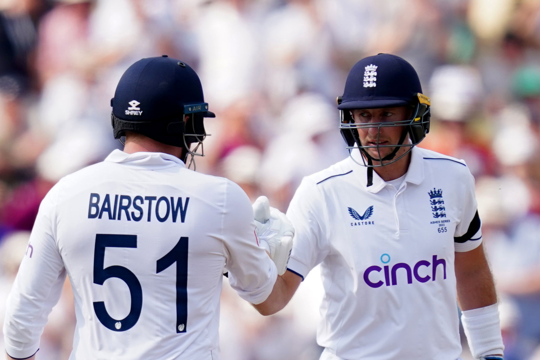Jonny Bairstow hails Joe Root for coming through Ashes doldrums with ‘special’ century