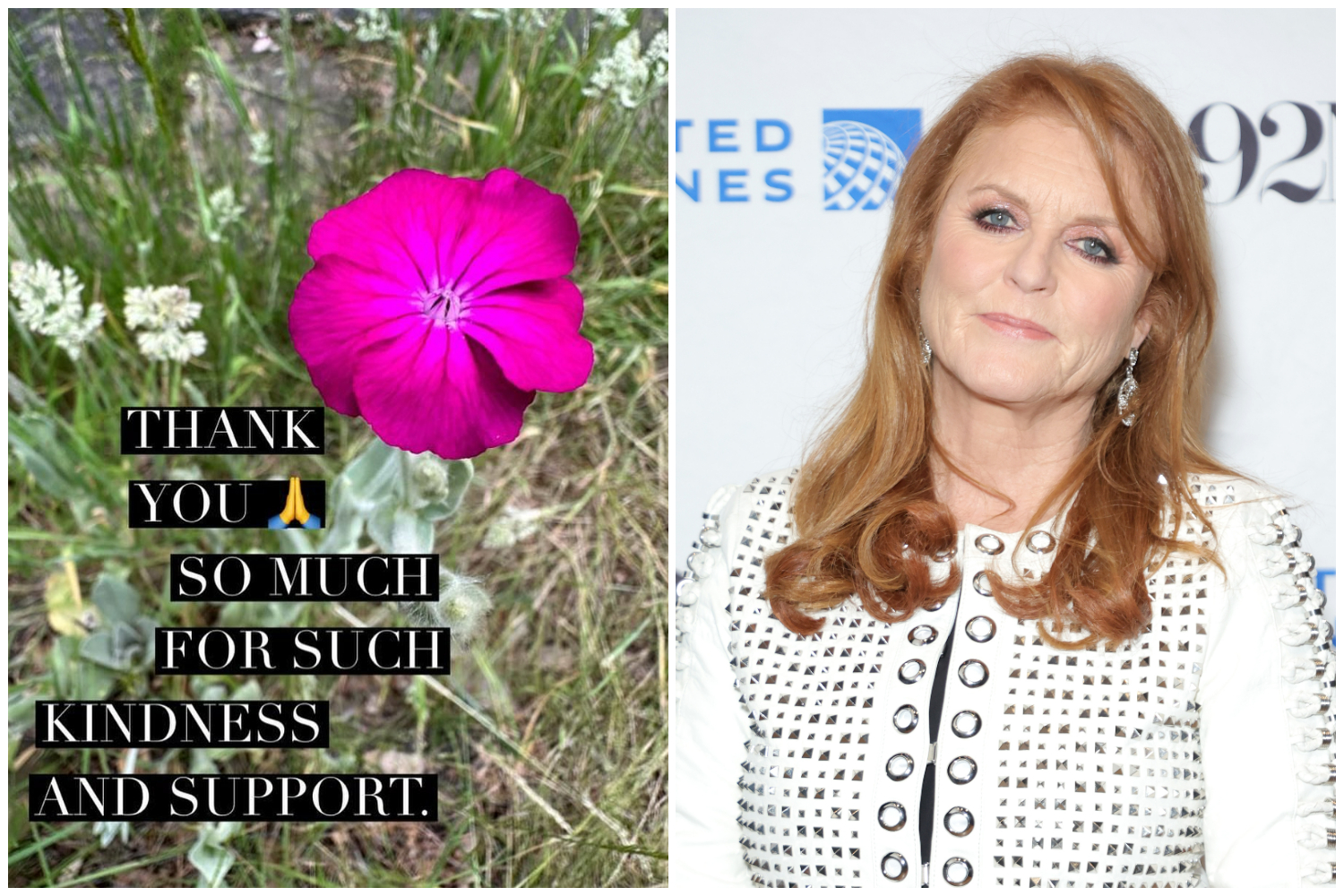 Sarah Ferguson thanks public for support after breast cancer diagnosis