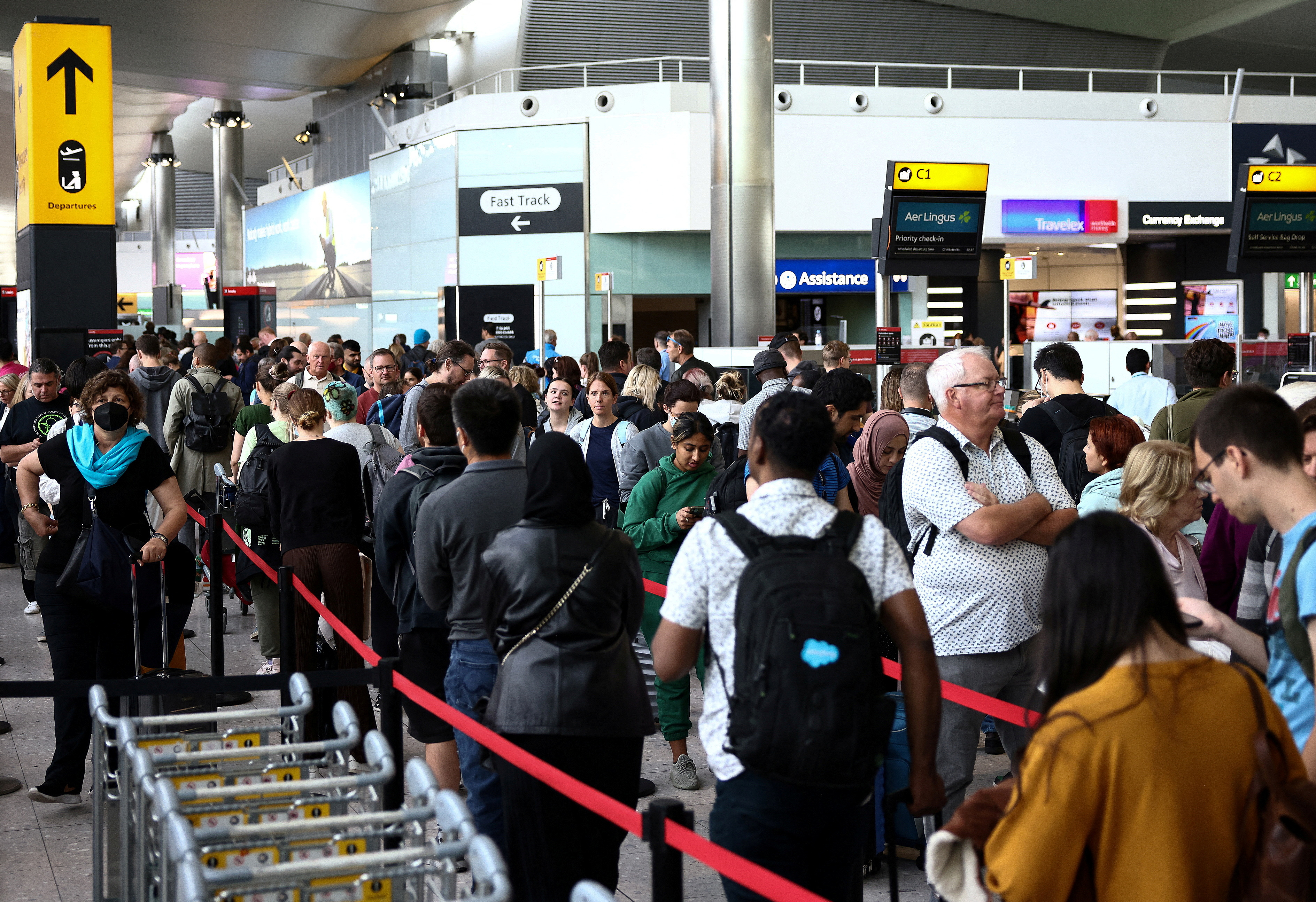 FILE PHOTO: Terminal 2 at Heathrow Airport in London
