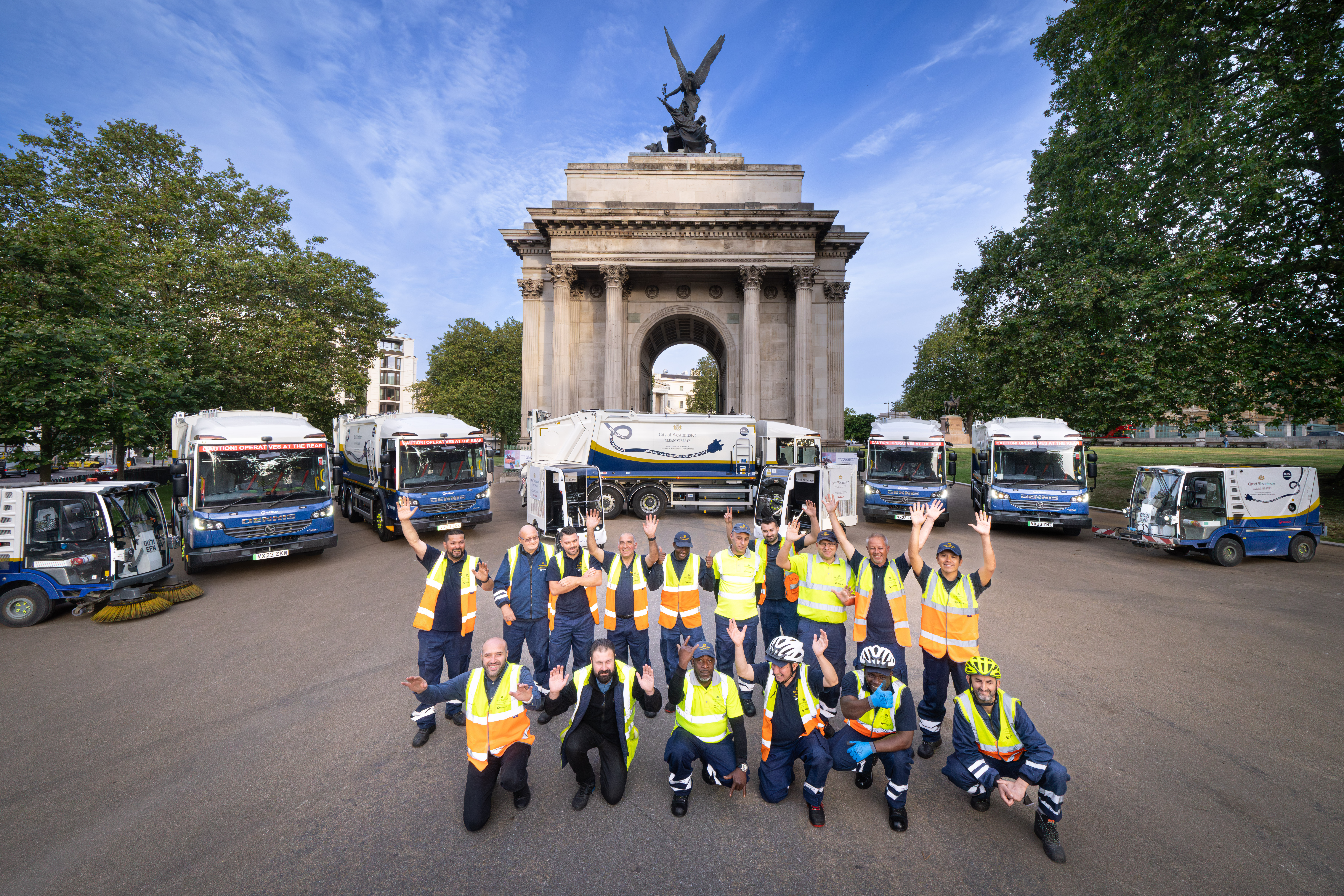 Westminster City Council has unveiled a new fleet of zero-emission refuse trucks and other vehicles