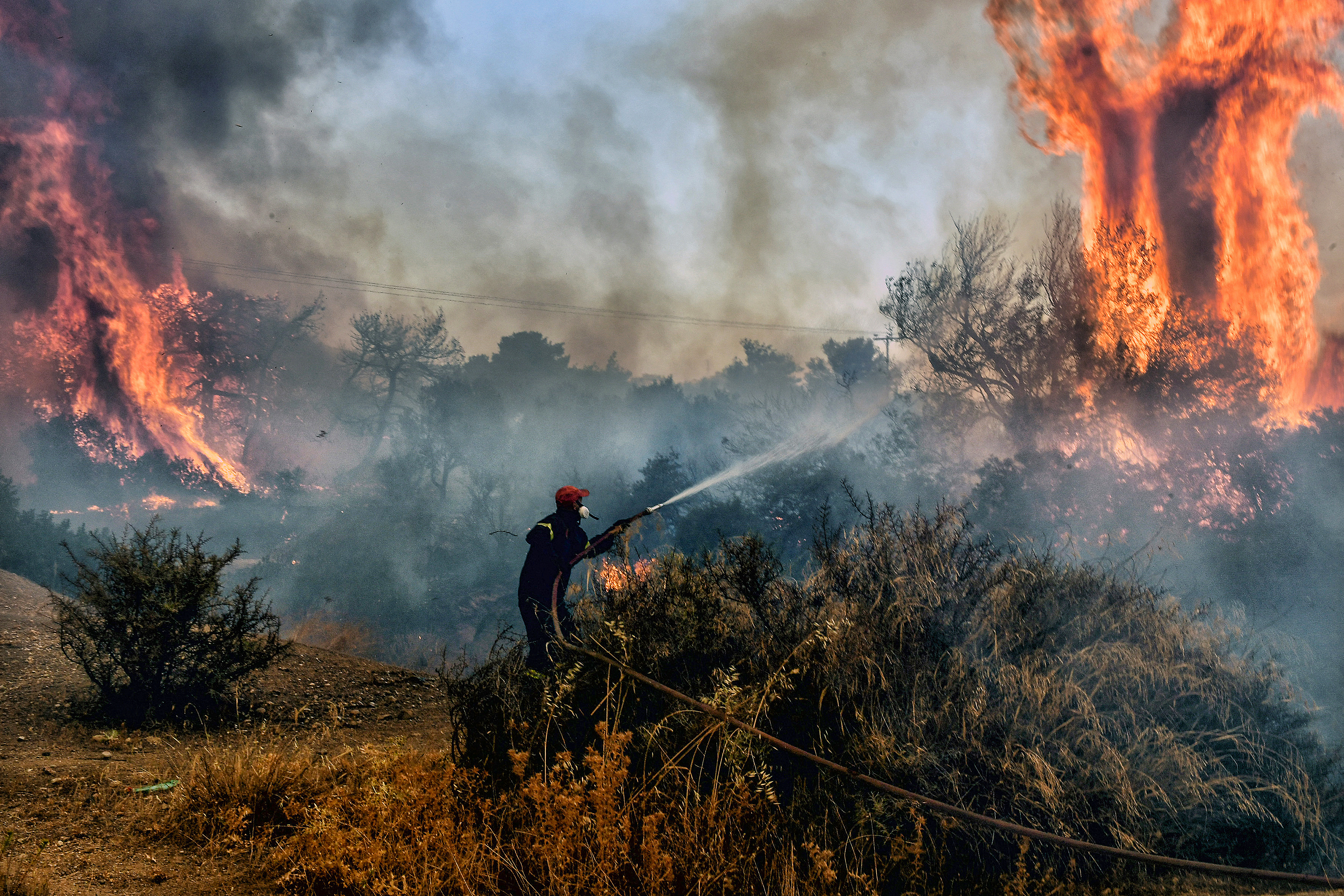 Greek wildfires spread as extreme heat alerts issued for Italy and Spain