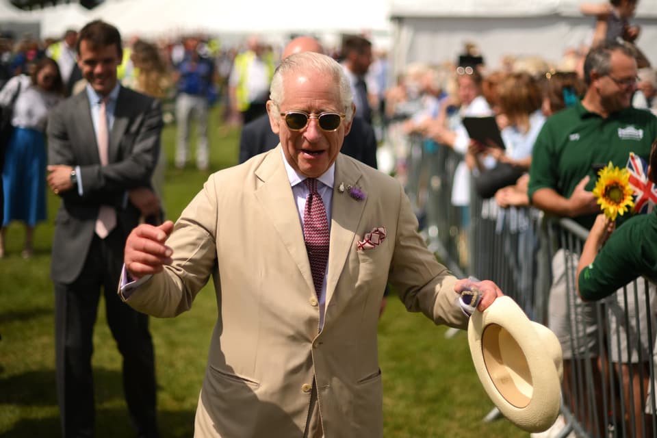 Royal visit to Sandringham Flower Show