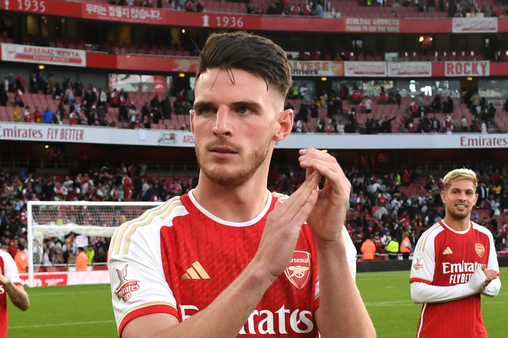 Arsenal: Declan Rice enjoys his freedom on Emirates bow as Thomas Partey plays protector
