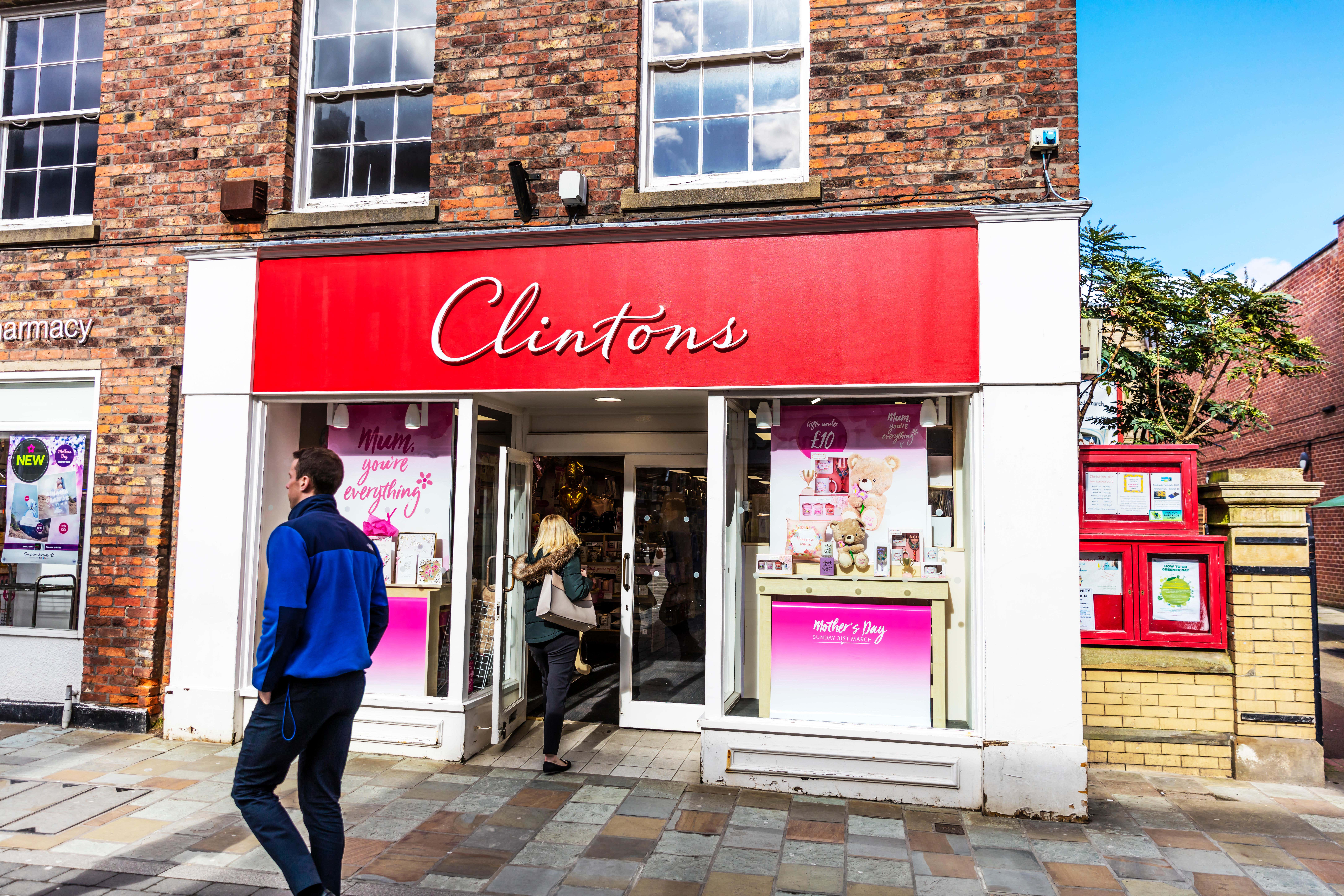 Card chain Clintons prepares to shut 38 shops in restructuring – reports
