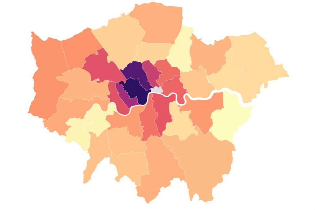 Revealed: the real affordability gap between budgets and monthly room rents for every London borough
