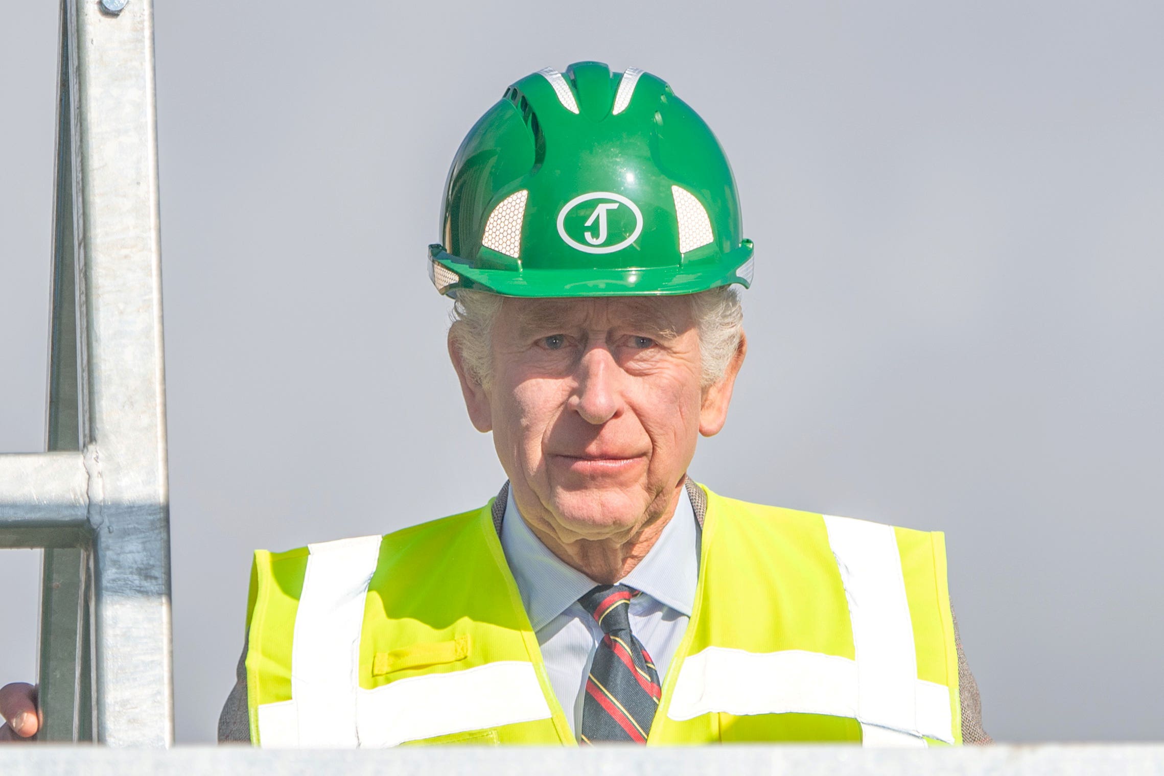 King thanks workers at sawmill that deals with timber from Balmoral
