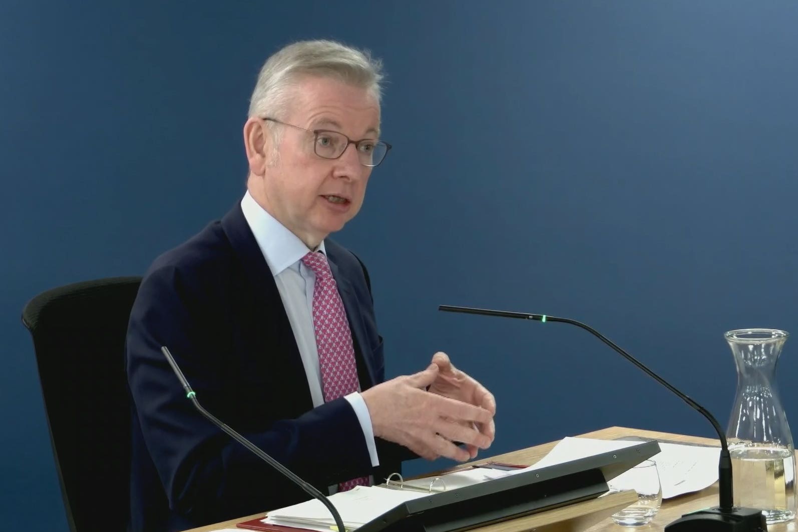 Michael Gove suggests to Covid-19 inquiry that virus was ‘man-made’