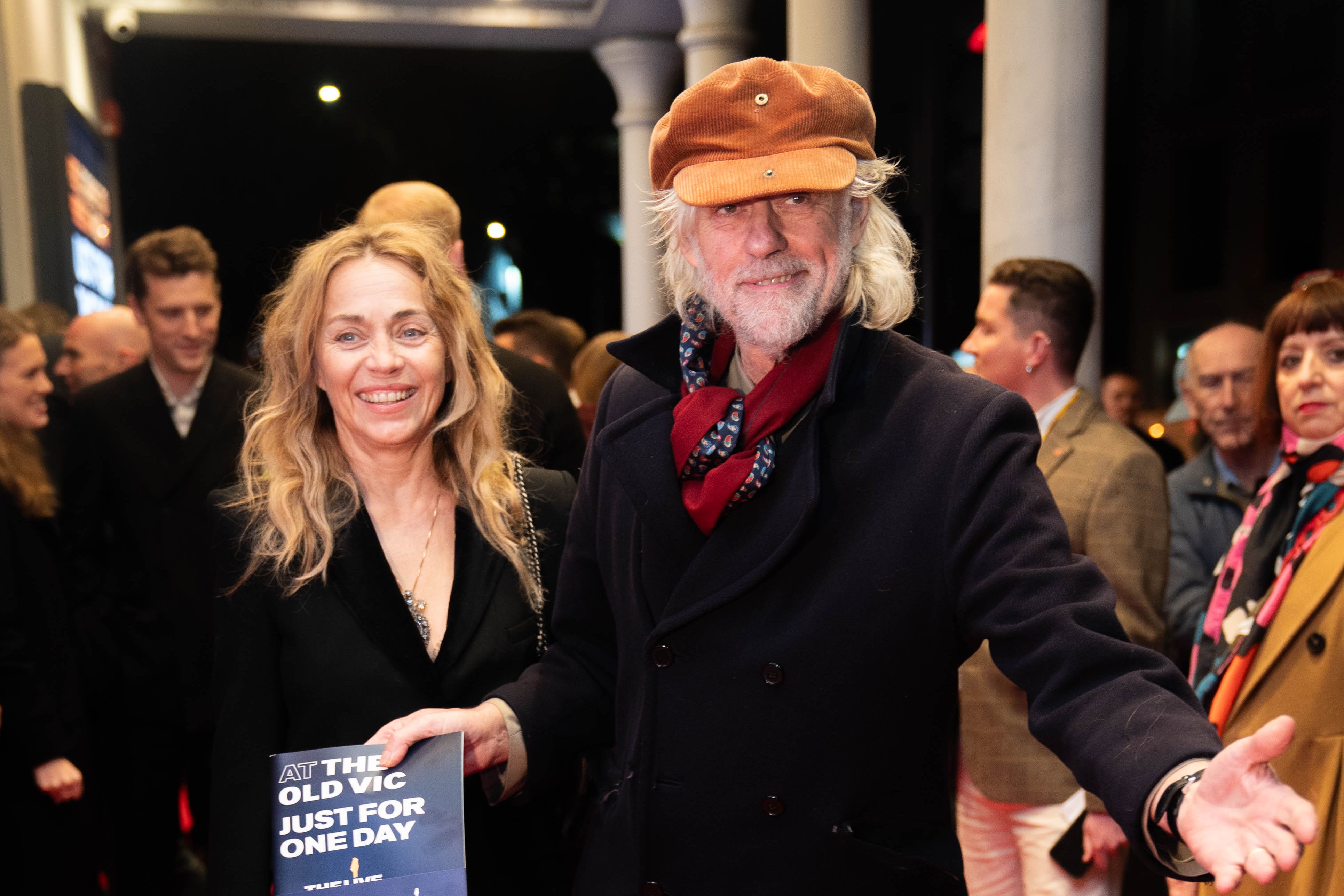 Bob Geldof attends celebrity-packed press night for Live Aid-inspired musical