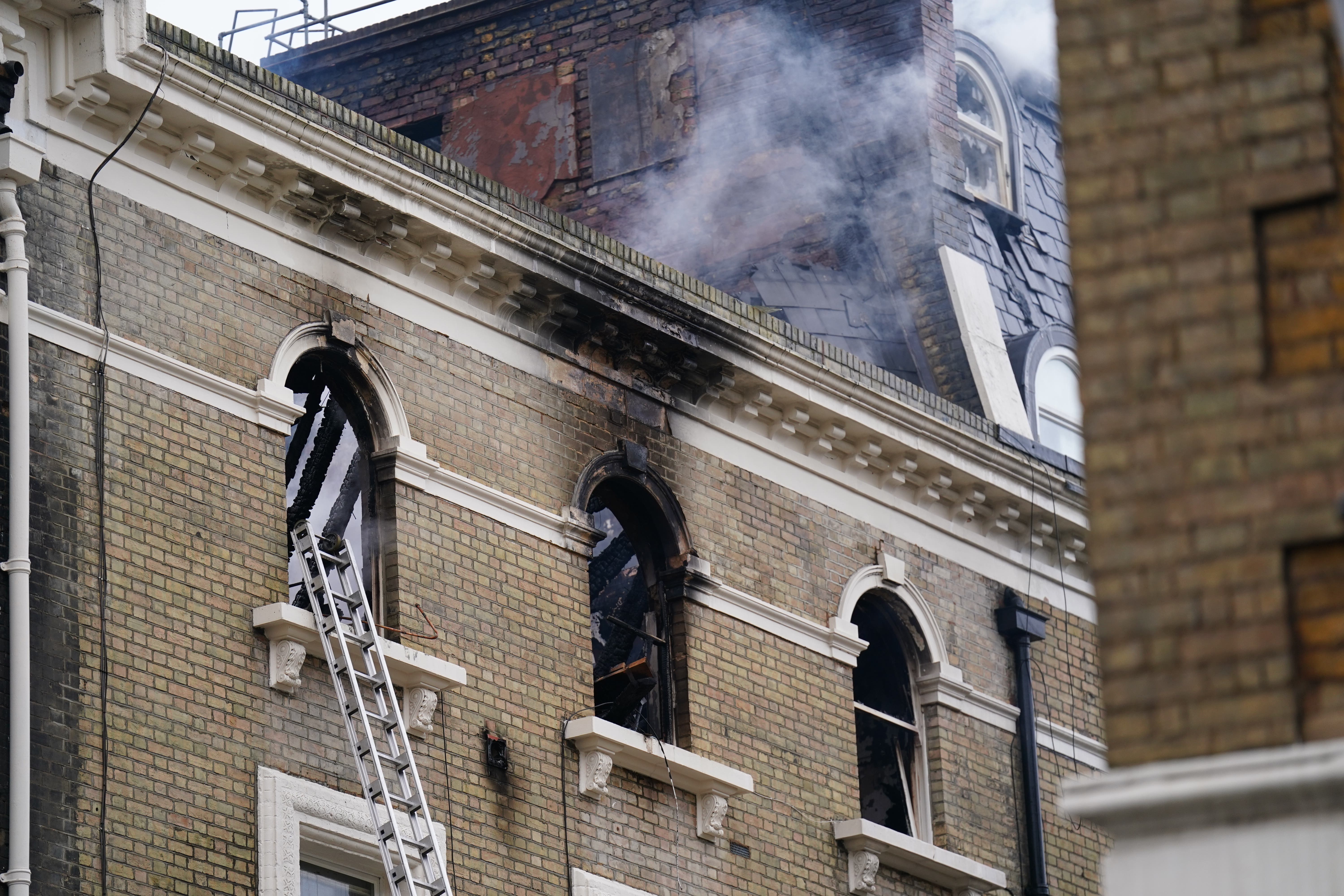 Evacuated residents return home after fire in five-storey building