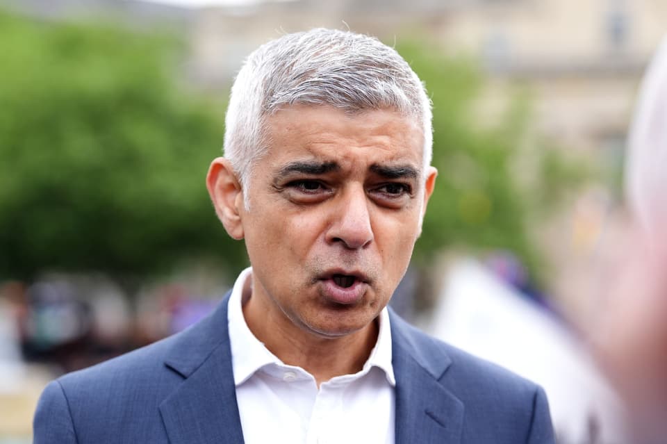 London mayor Sadiq Khan
